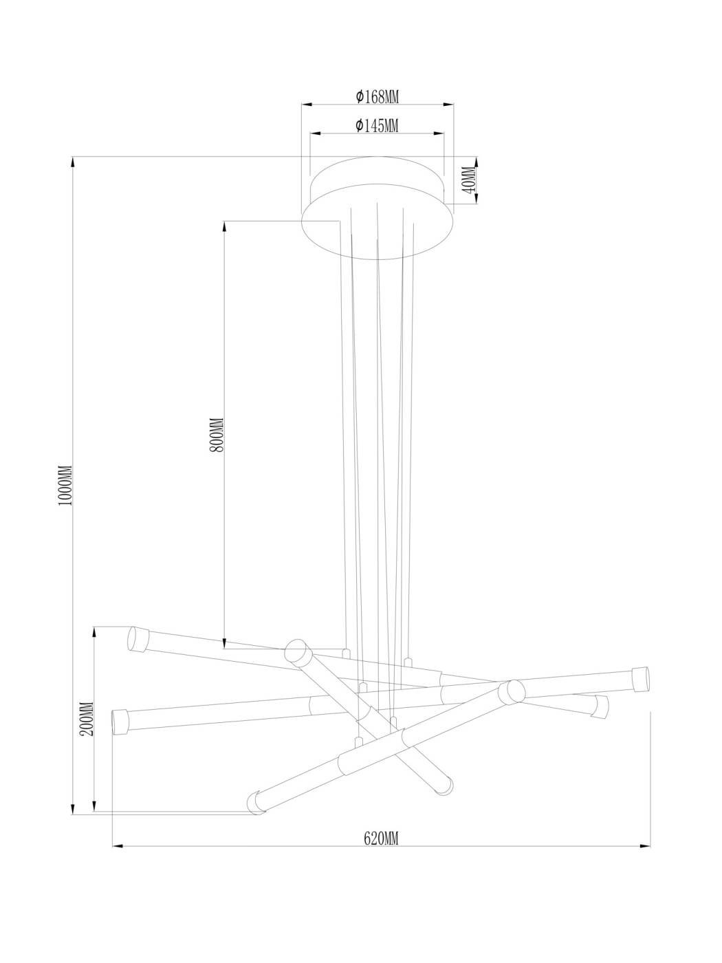 FR6098PL-L64BZ Подвесная люстра Атмосфера / Vibe Freya FR6098PL-L64BZ