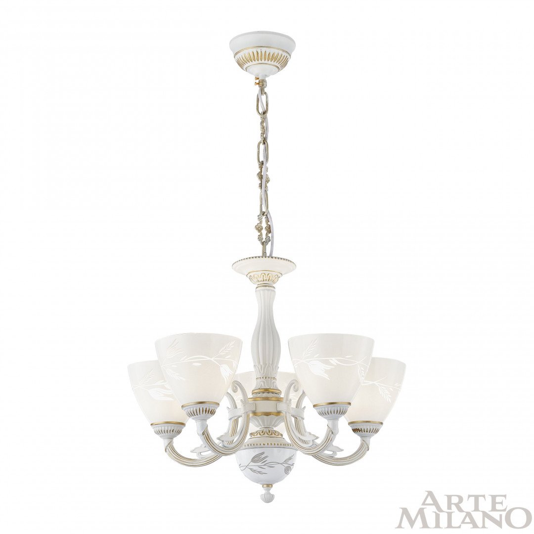 Подвесная люстра Arte Milano Am343659 343659/5 WT+G