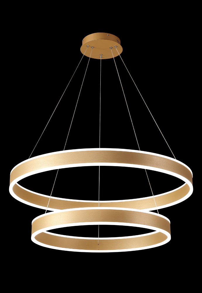 Подвесная люстра Crystal Lux MUCHOS MUCHOS SP123W LED D600+800 GOLD