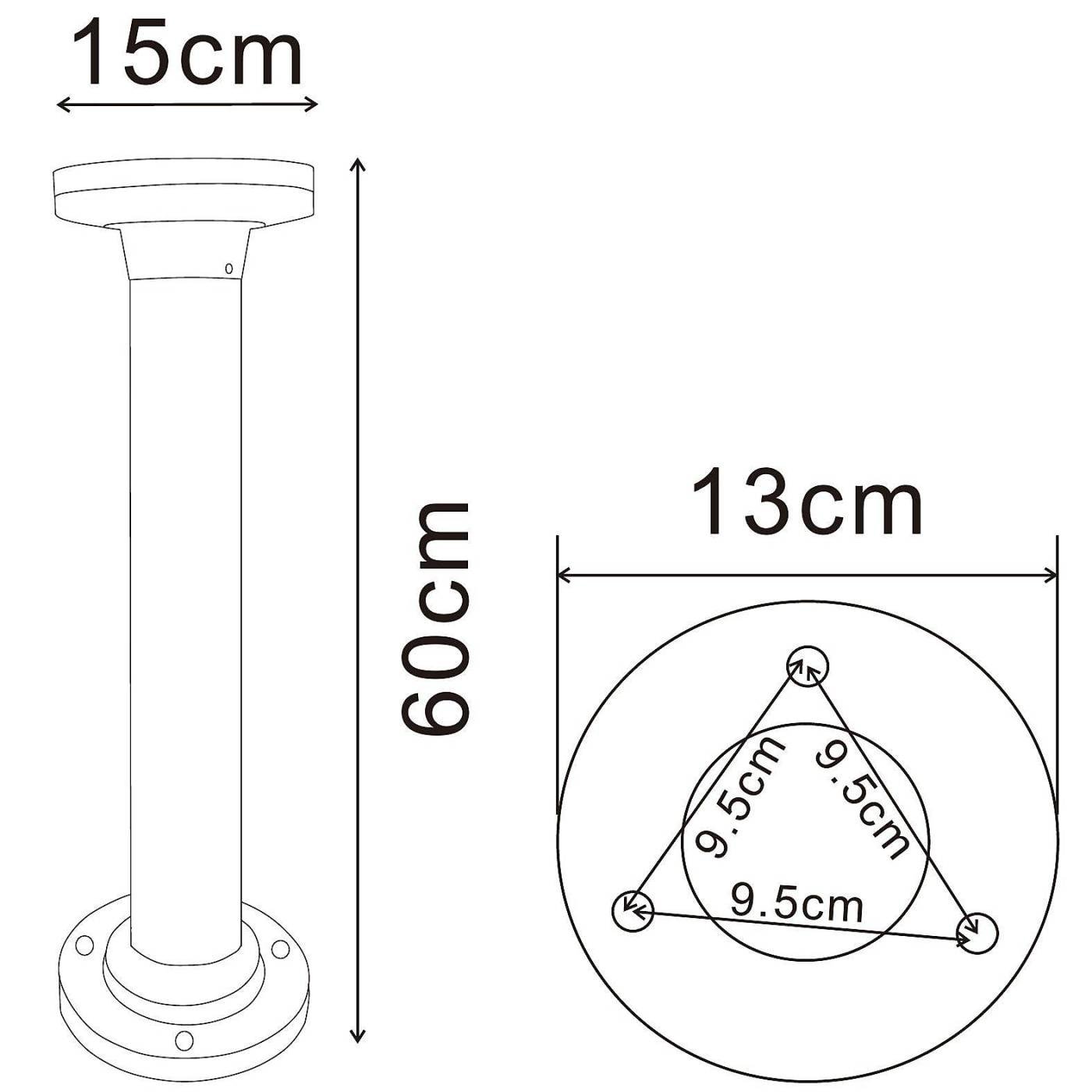 Уличный наземный светильник Arte Lamp Amsterdam A1212PA-1BK