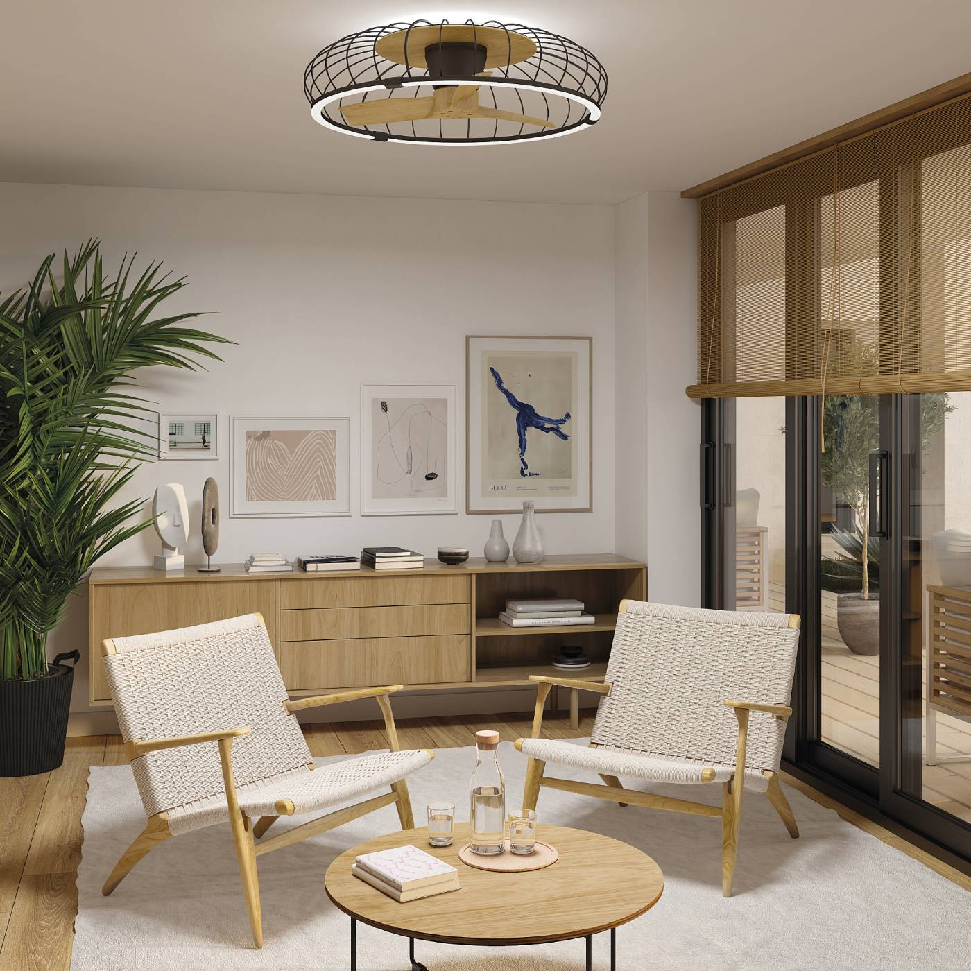 Люстра потолочная-вентилятор Mantra Nature 7808