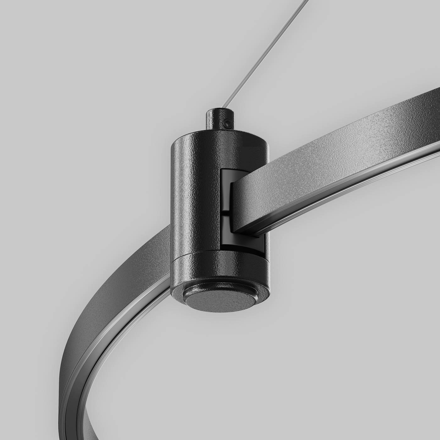 Подвесной набор с основанием под блок питания для круглого шинопровода Flarity Maytoni Accessories for tracks Flarity TRA154SW-BB-R-B