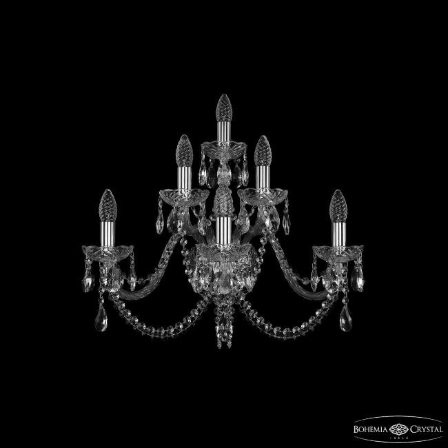 1402B/3+2+1/240 Ni Настенное бра Bohemia 1402 1402B/3+2+1/240 Ni