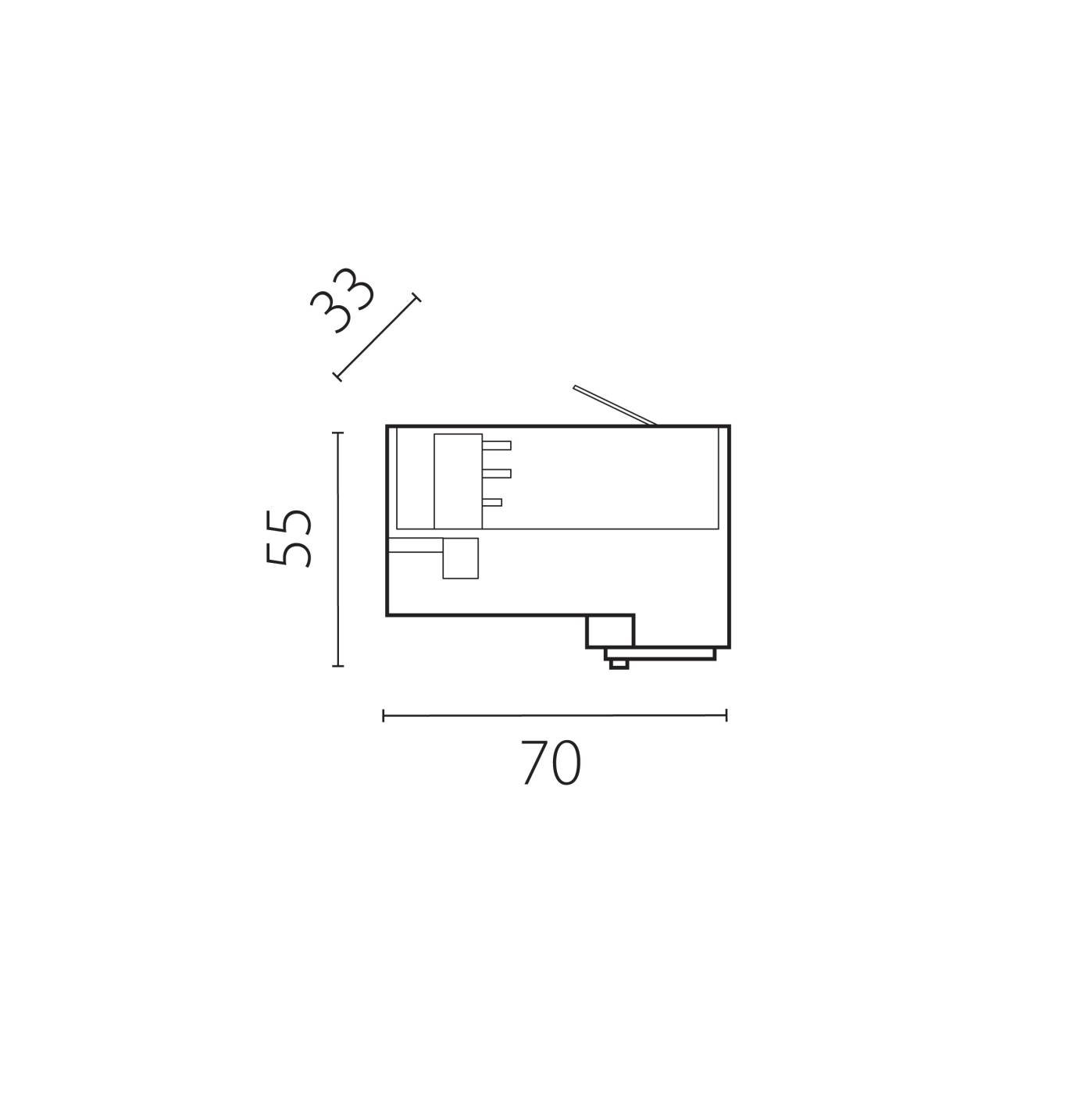 Адаптер для светильника (тип DALI) к треку 5030xx-R/5040xx-(F)/(R) Quattro Lightstar 594006-404