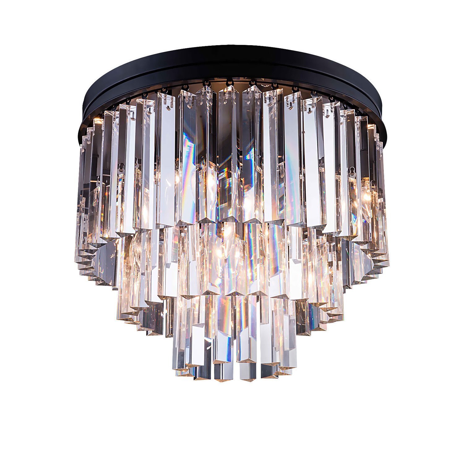 771131 (KR0387C-6/P black/frost) Потолочная люстра Delight Collection 1920s Odeon 771131 (KR0387C-6/P black/frost)