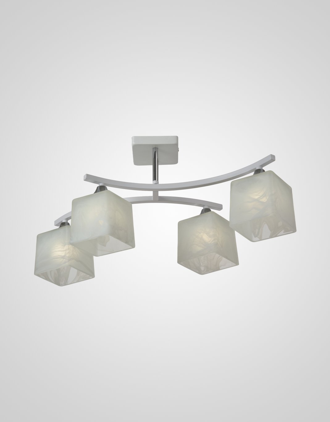 Потолочная люстра Мелодия Света Cube P6520-4 WT 000024266