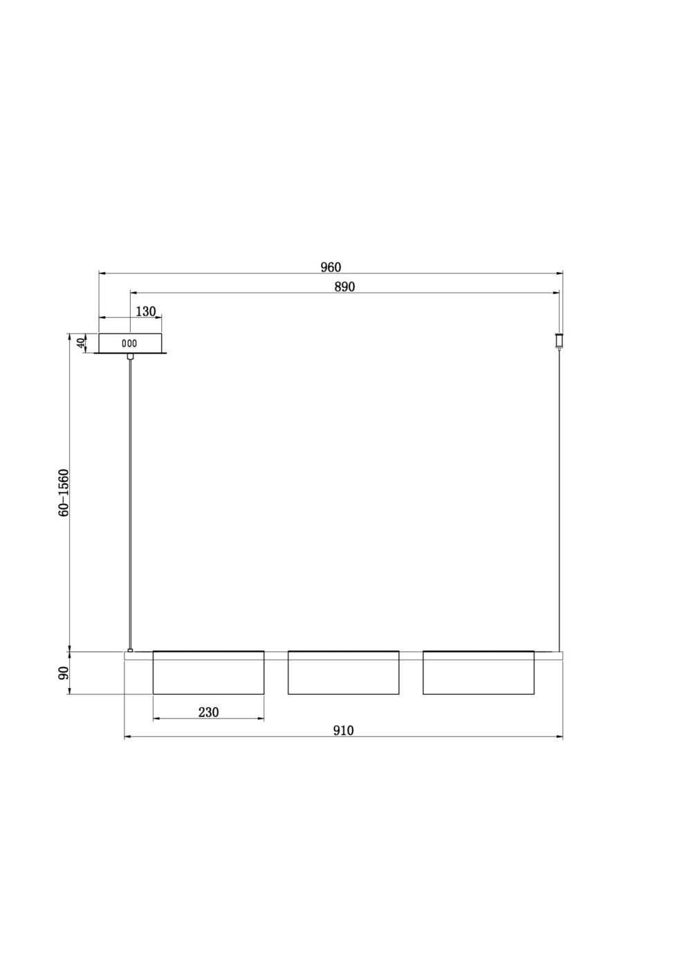 FR5395PL-L12B Светильник подвесной Freya Stick FR5395PL-L12B
