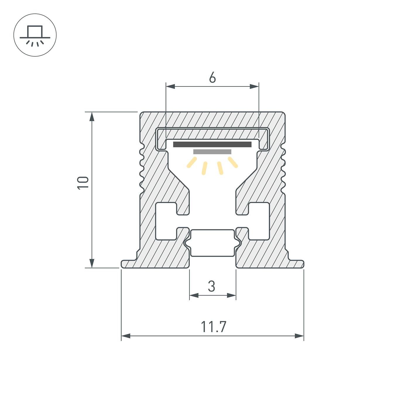 Профиль Arlight Sl-Mini 058626