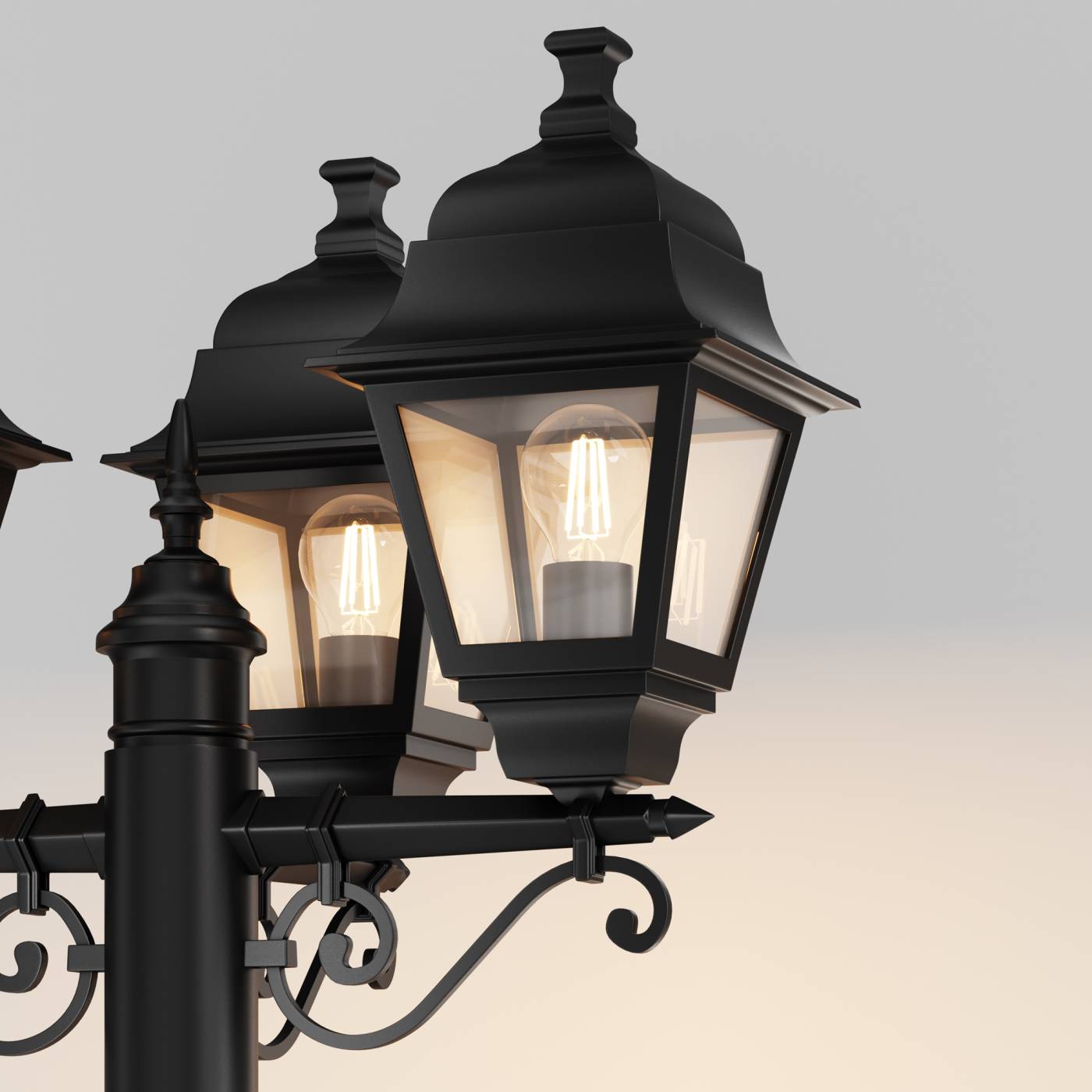 O003FL-03B Столб фонарный уличный Maytoni Abbey Road O003FL-03B