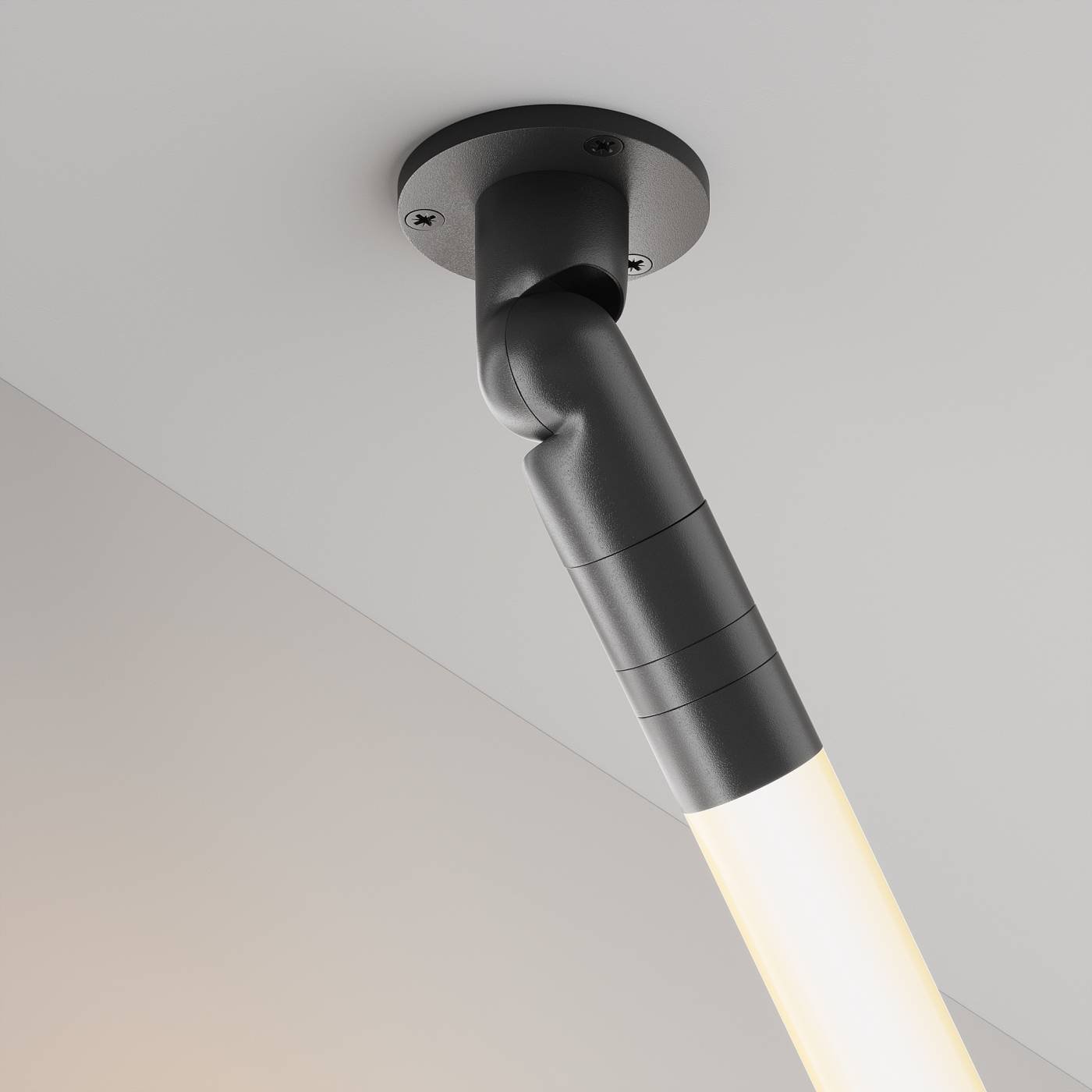 C027CS-P-B Шарнирное основание для накладного монтажа системы Shelf с вводом питания Maytoni Accessories for system Shelf C027CS-P-B