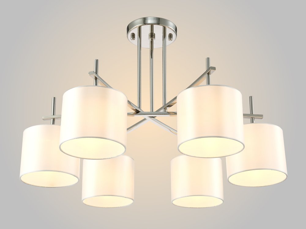 SERGIO PL6 NICKEL Потолочная люстра Crystal Lux Sergio SERGIO PL6 NICKEL
