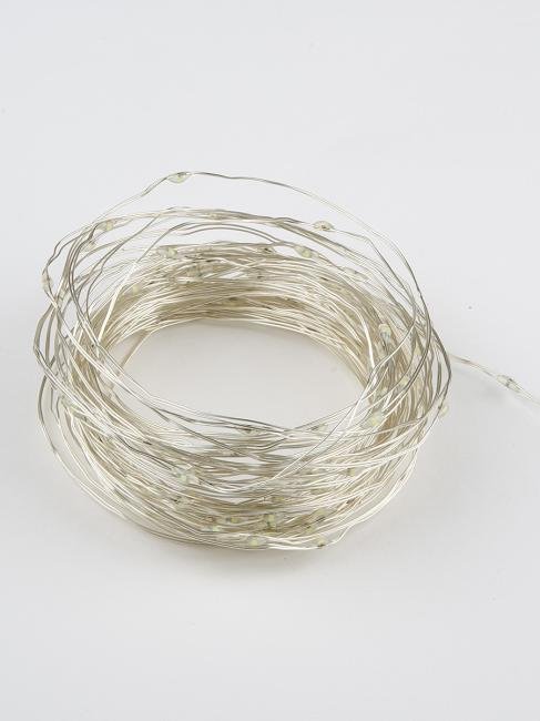 Гирлянда Uniel ULD-S0500-050/SCB/2AA WARM WHITE IP20 DEW