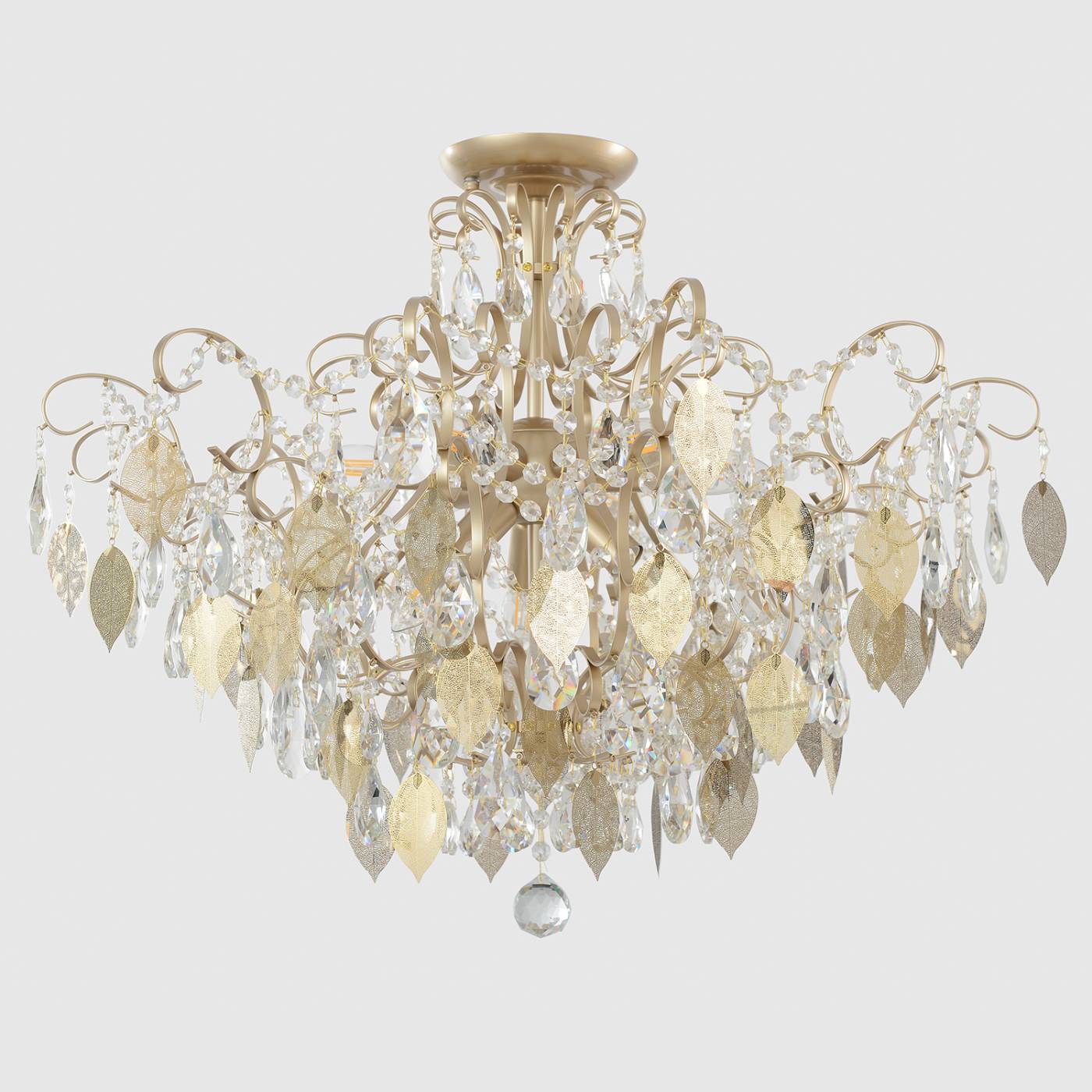 ESMIRALDA PL9 GOLD Потолочная люстра Crystal Lux Esmiralda ESMIRALDA PL9 GOLD