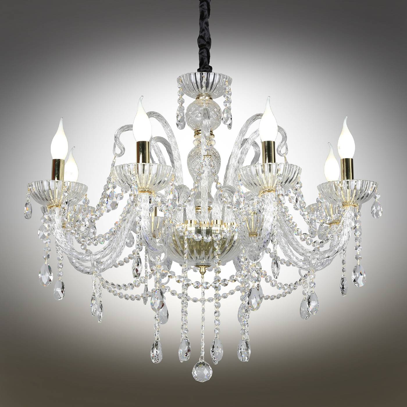 Подвесная хрустальная люстра Bonaita Omnilux OML-70103-08