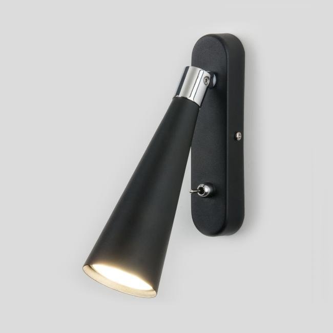 Horn GU10 SW чёрный (MRL 1010) Светильник спот Elektrostandard Horn Horn GU10 SW чёрный (MRL 1010)