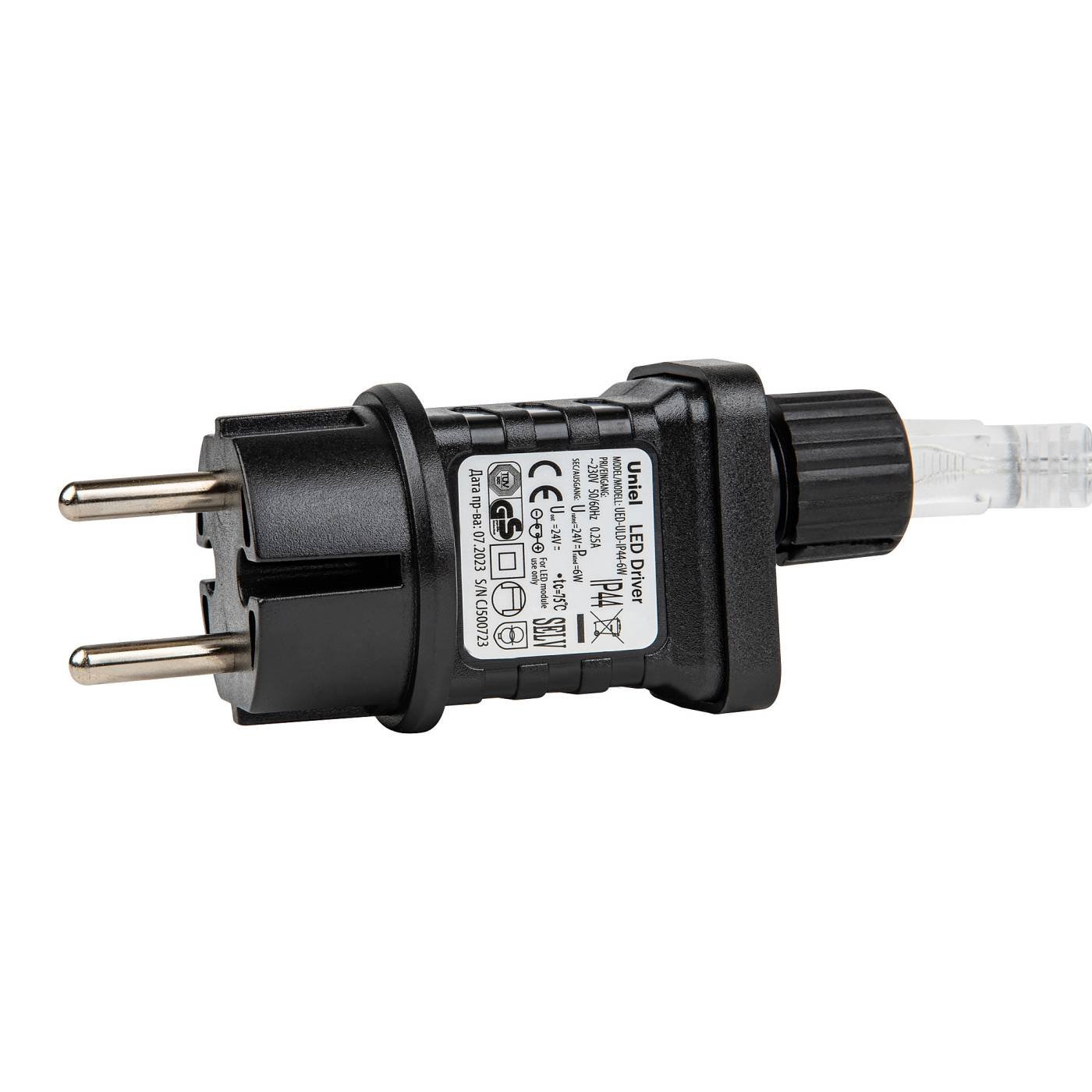 ULD-B25006-440/TTK BLUE-WHITE IP44 Бахрома светодиодная с эффектом мерцания, 25м Uniel ULD-B25006-440/TTK BLUE-WHITE IP44