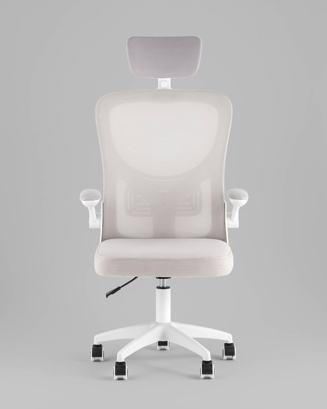 OUE-2504-HR w.pl grey mesh Офисное кресло Stool Group OUE-2504-HR w.pl grey mesh