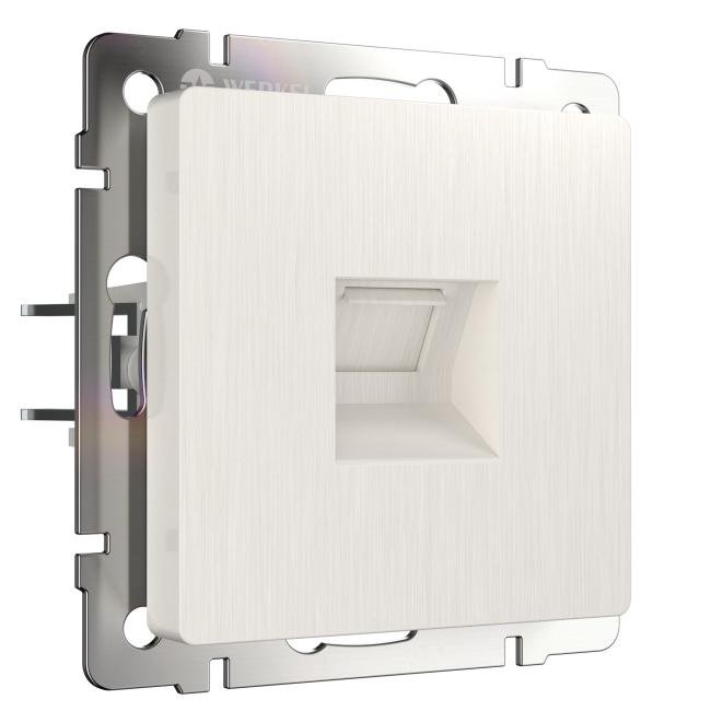 W1181013/ Розетка Ethernet RJ-45 (перламутровый рифленый) Розетка Werkel W1181013/ Розетка Ethernet RJ-45 (перламутровый рифленый)