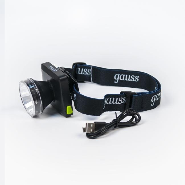 Фонарик Gauss Фонарь налобный GF401