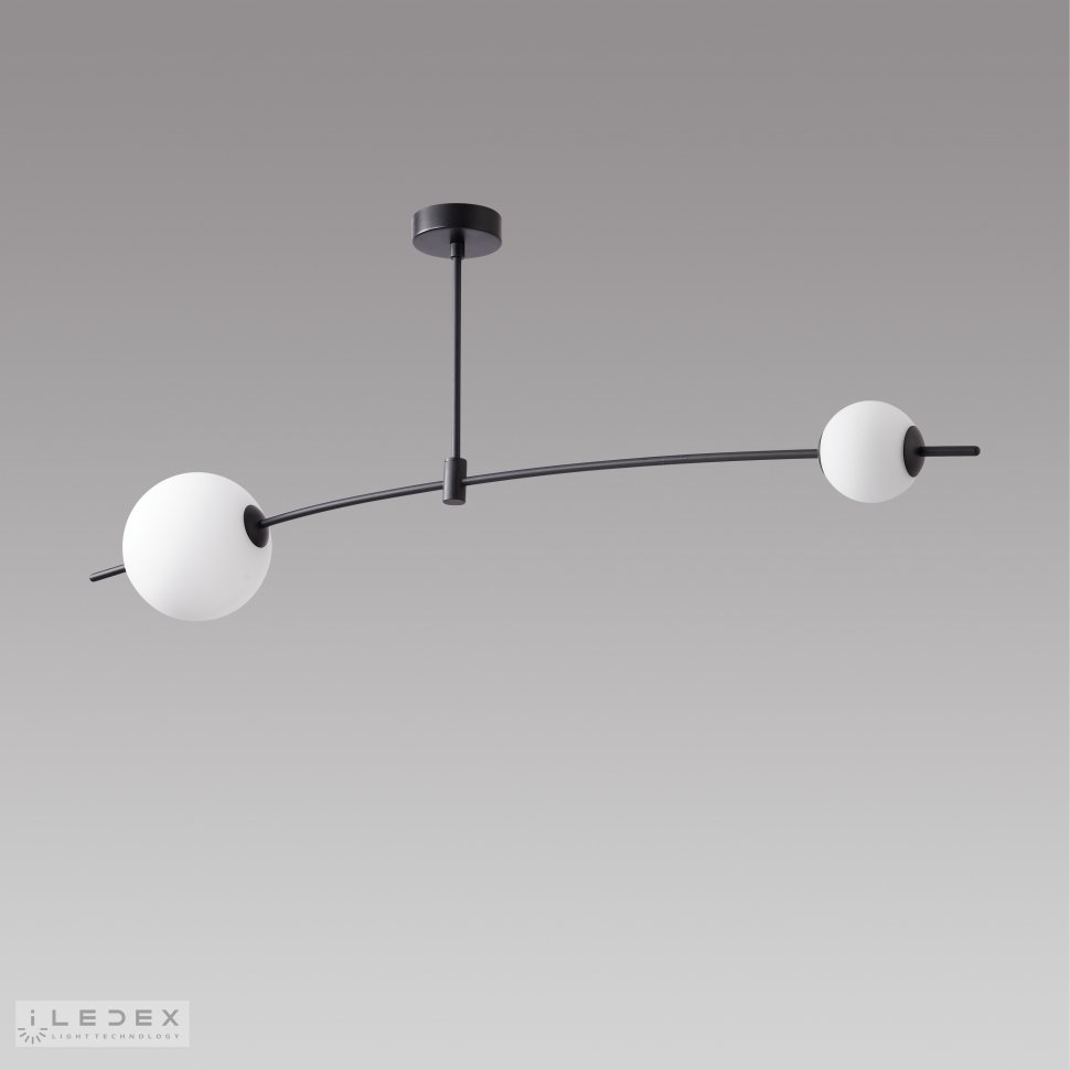 Потолочная люстра ILedex Epical 6827-2 BK+WH
