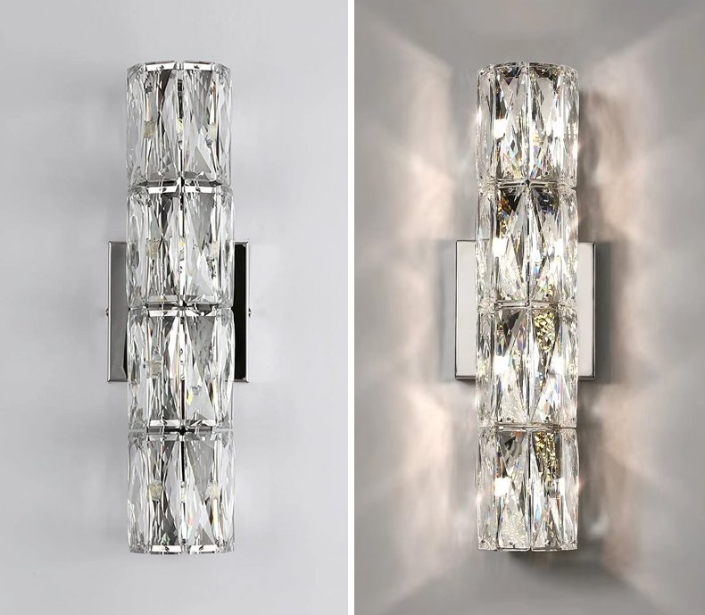 A06W/4 silver/clear Настенный светильник Delight Collection Wall lamp A06W/4 silver/clear