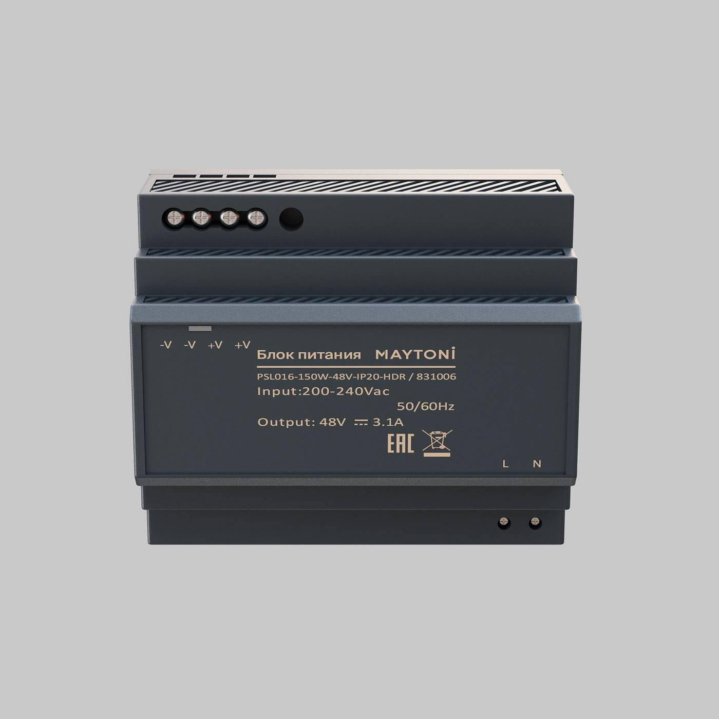 Блок питания PSL016 48В 150Вт IP20 Maytoni Блоки питания 48В 831006