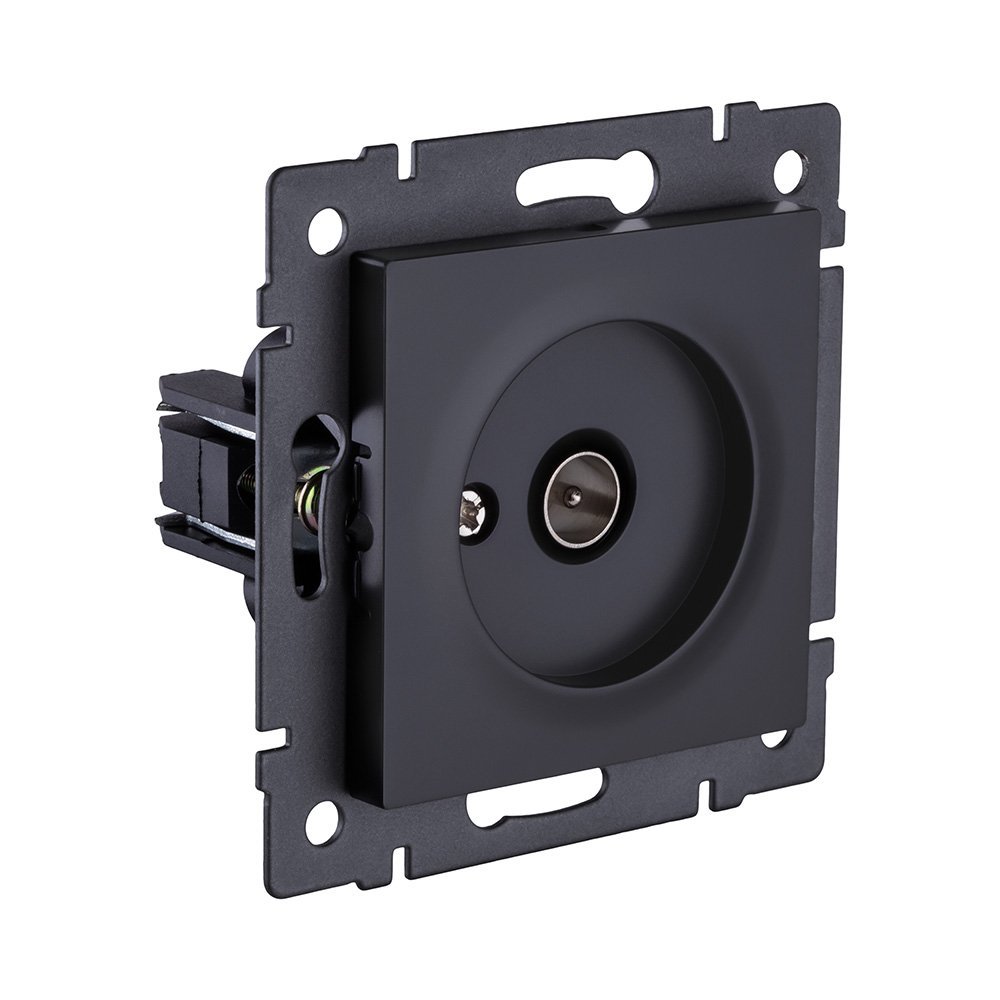 REA-007BM Розетка TV (папа), черный матовый Kollinger REA-007BM для Aspekt, Eleganz, Reflex