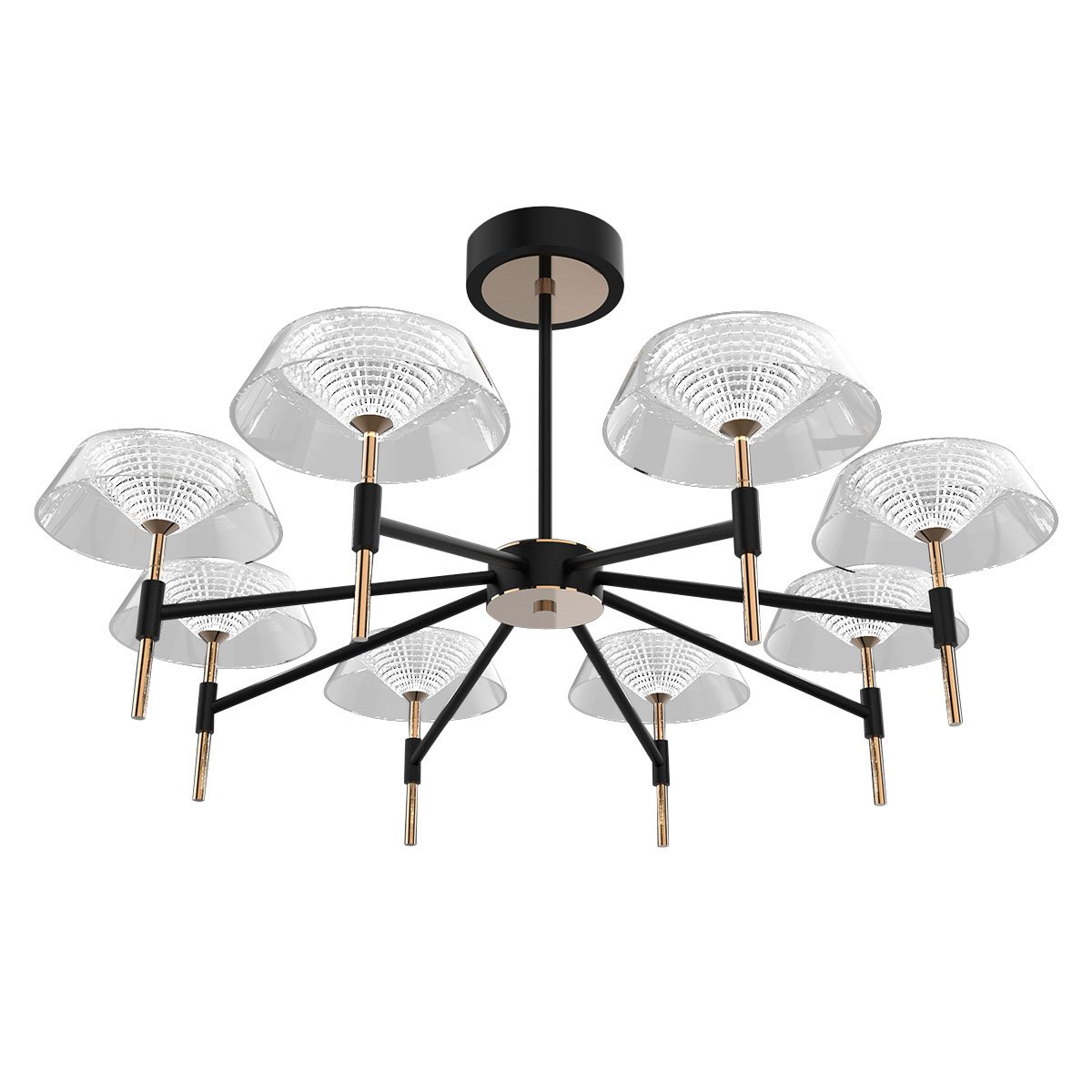 MD21001018-8A black/gold Потолочная люстра Delight Collection MD21001018 MD21001018-8A black/gold