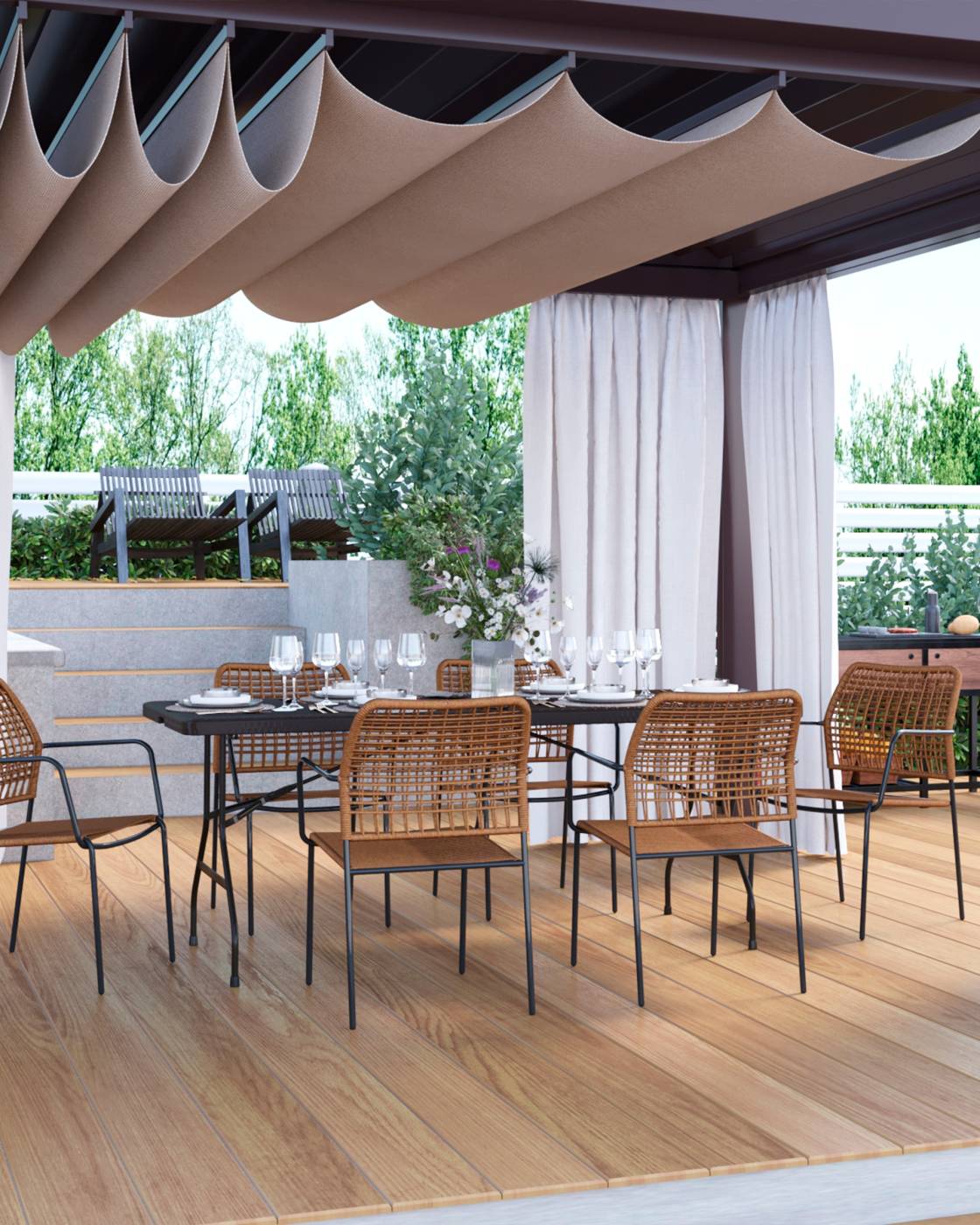 Обеденный стул Stool Group AD632068 brown+d.grey
