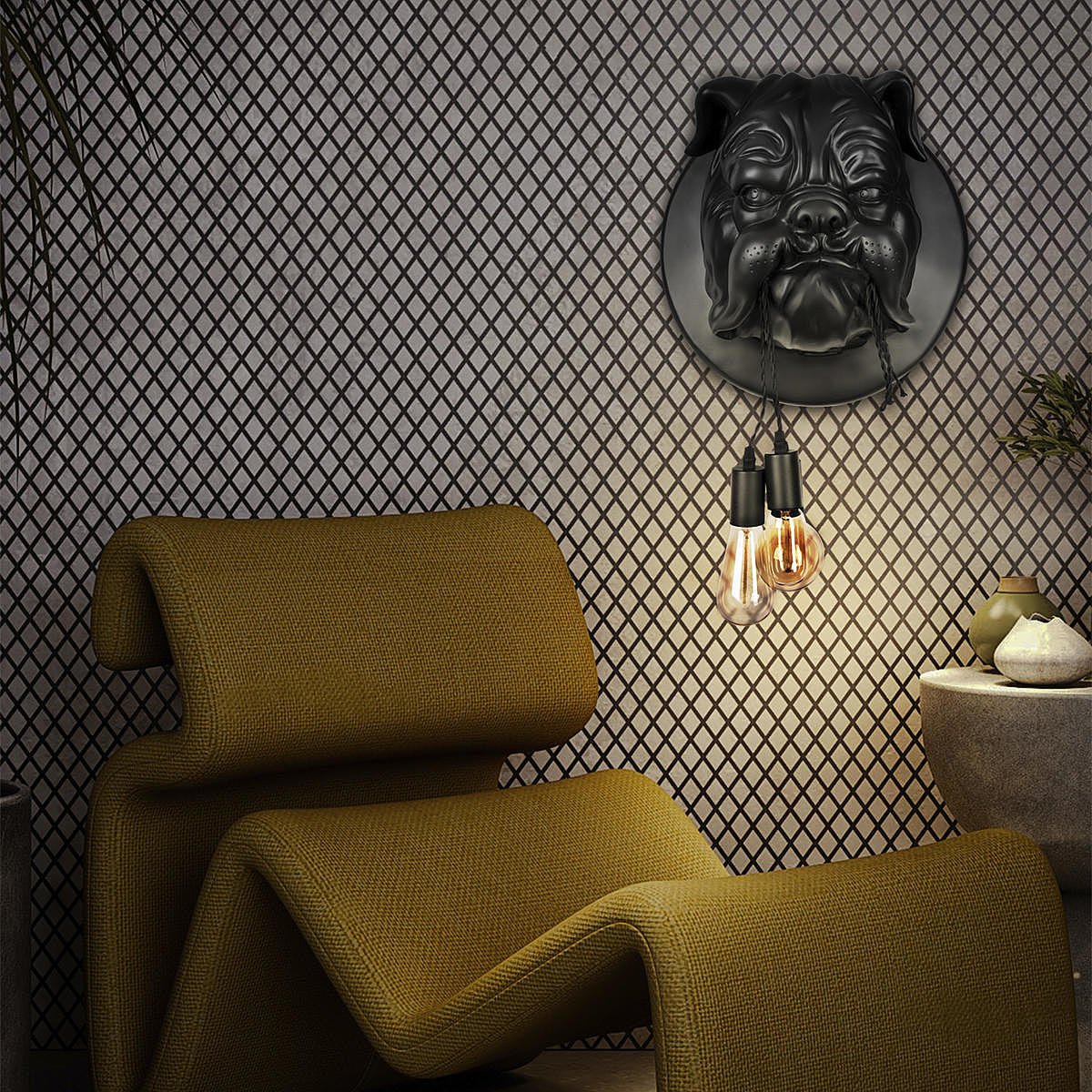 10177 Black Настенный светильник Loft It Bulldog 10177 Black