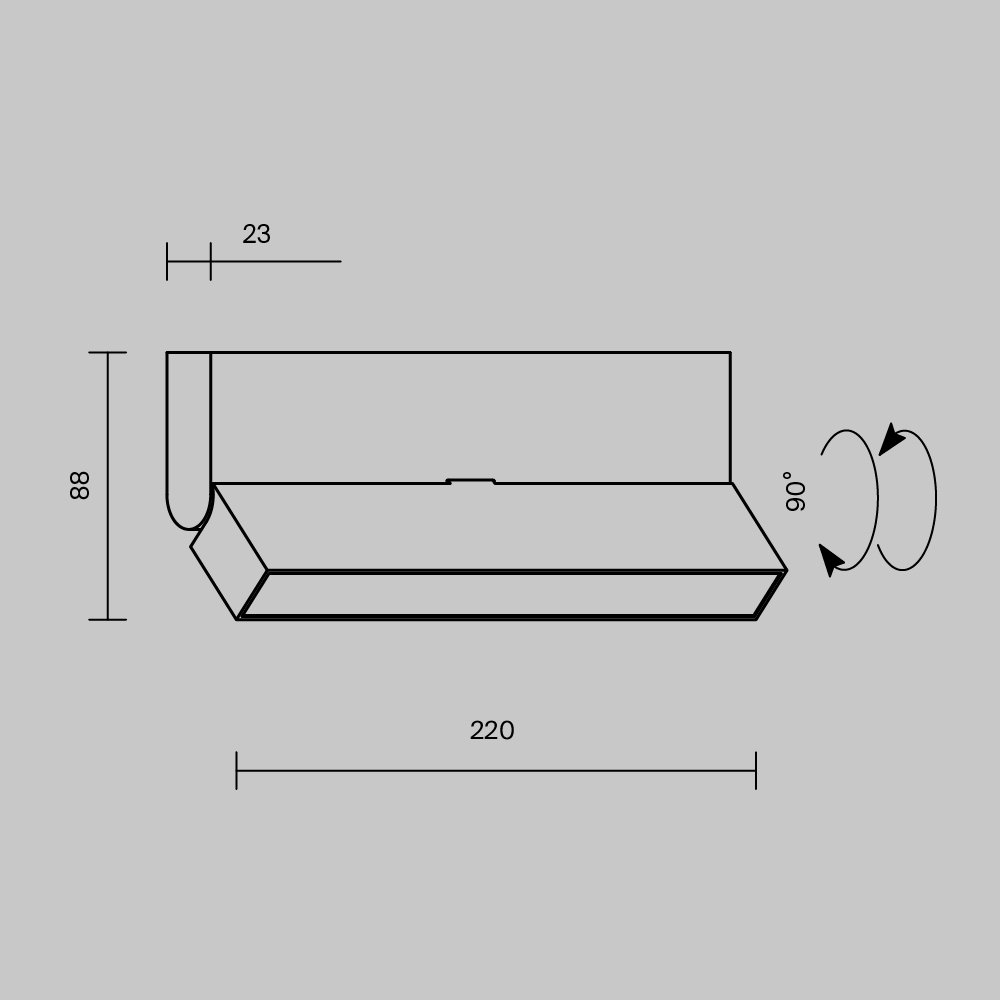 C133CL-12W4K-B Светильник потолочный Maytoni Basis Rot C133CL-12W4K-B
