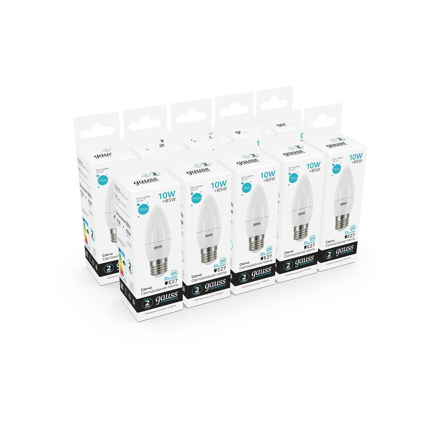 Светодиодная лампа Gauss Elementary Свеча 30220