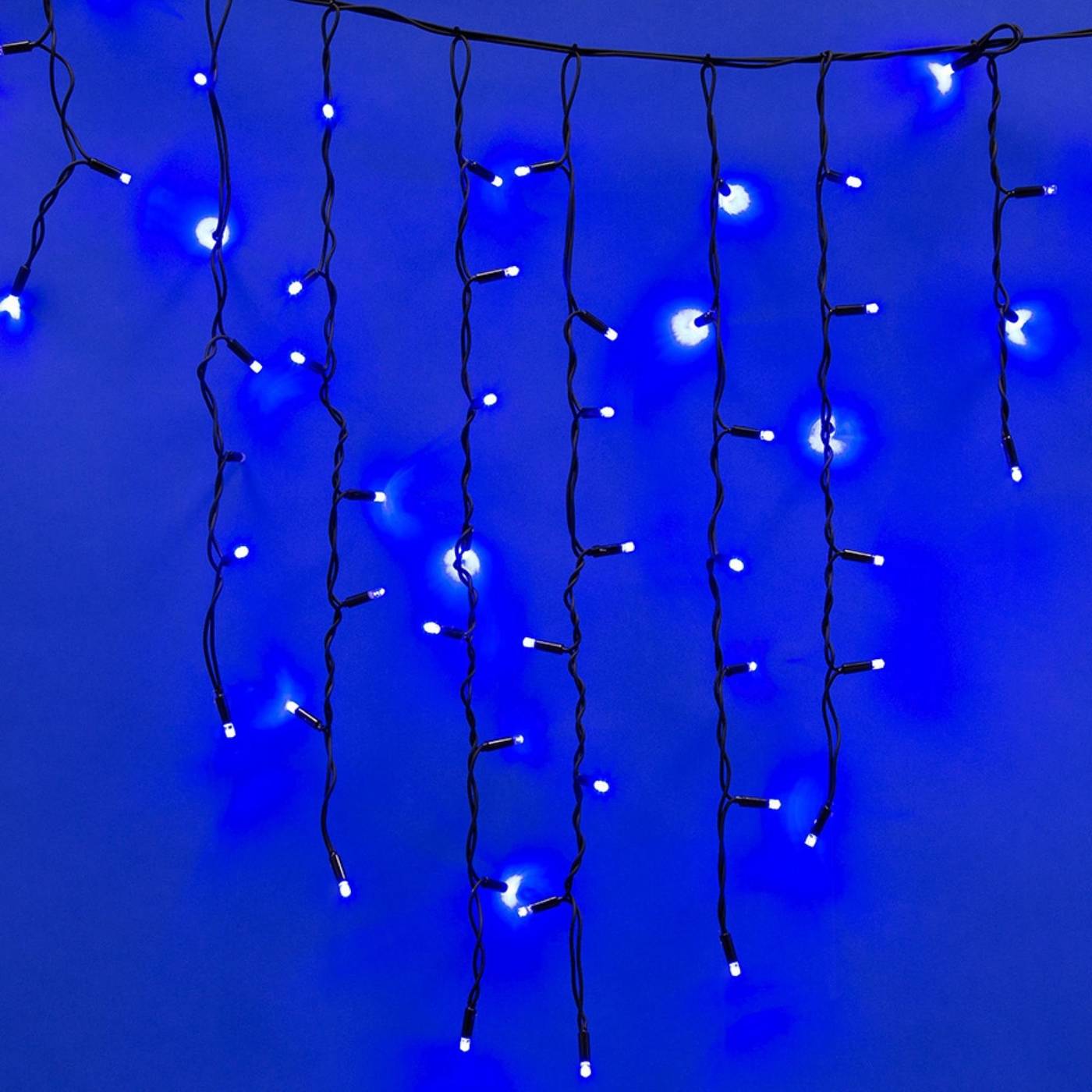 Бахрома светодиодная с эффектом мерцания, 3м Uniel ULD-B3010-200/TBK BLUE IP67