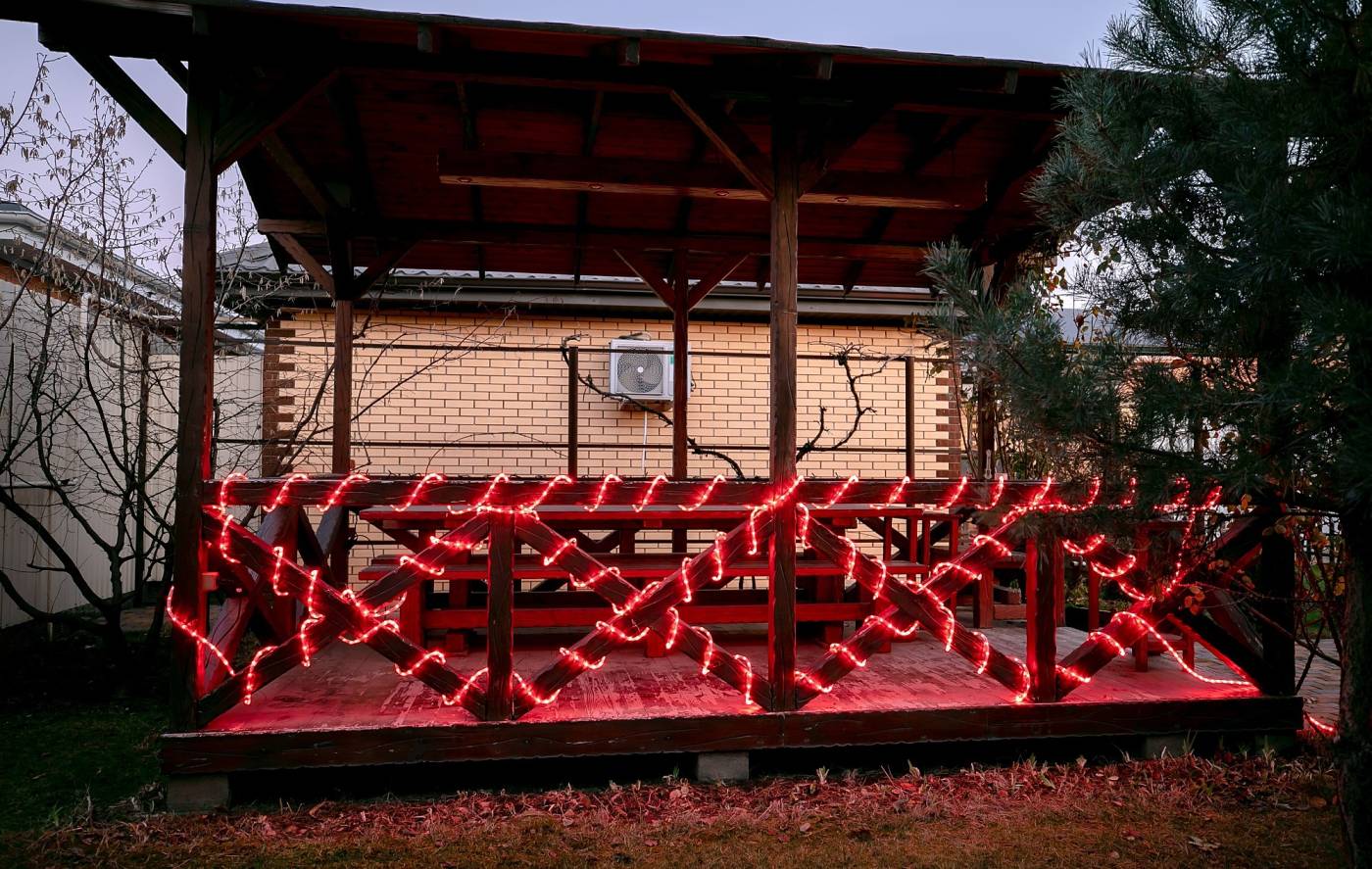 Гирлянда Uniel ULD-D50 50M/С08 IP44 RED