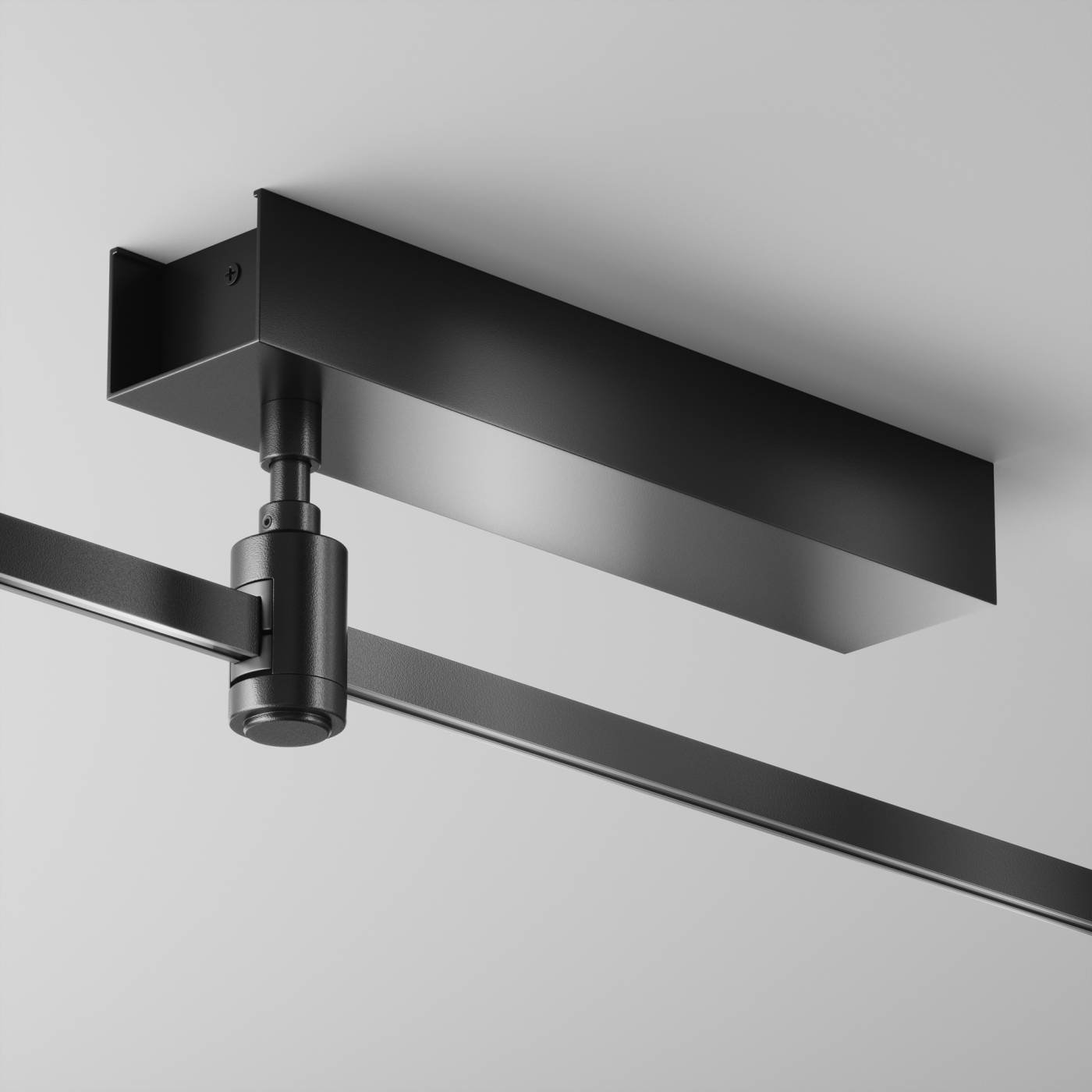 TRA156C-BB1-B Основание потолочное Short для блока питания с вводом питания Maytoni Accessories for tracks Flarity TRA156C-BB1-B