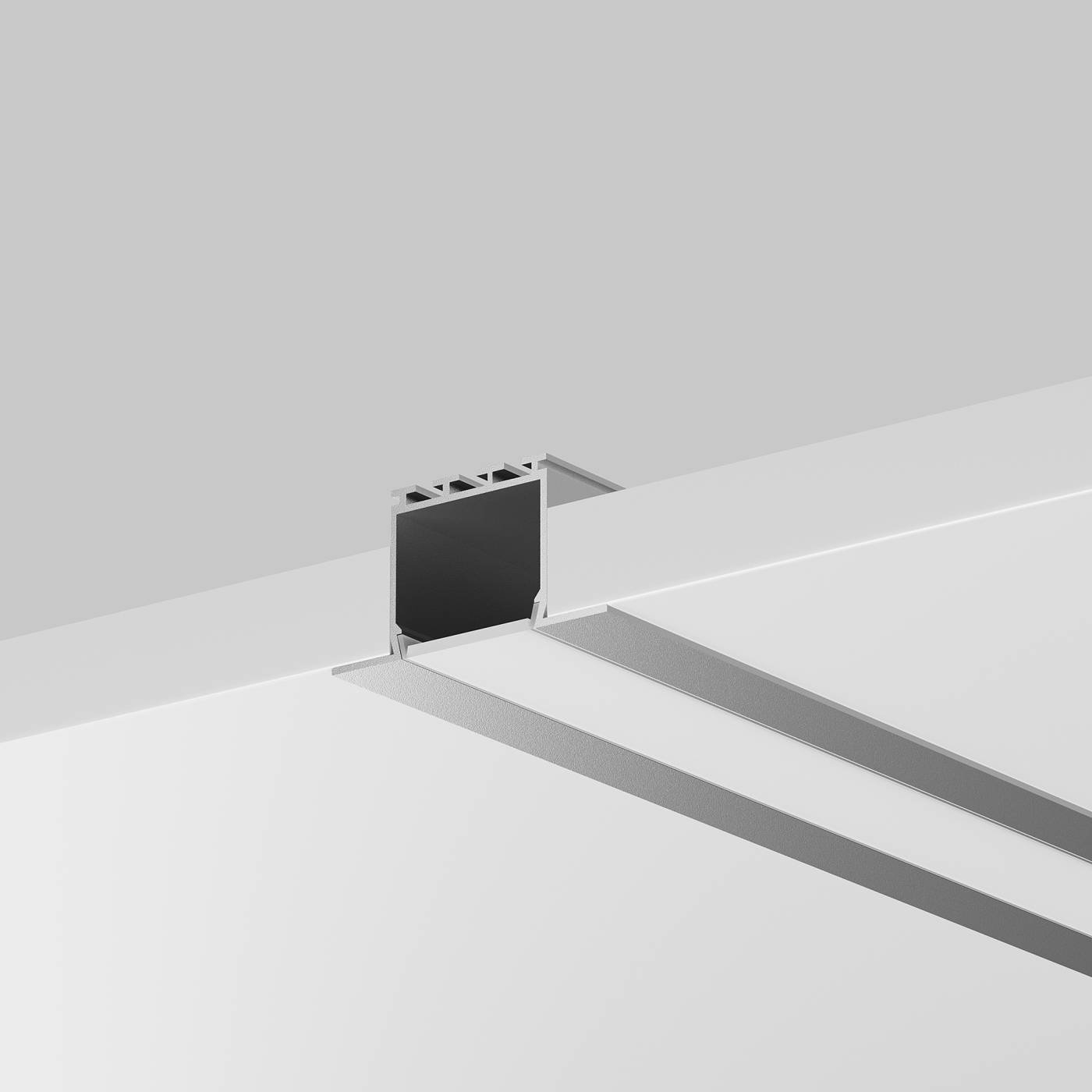 Алюминиевый профиль встраиваемый ALM-4625-S-2M Maytoni Встраиваемый с накладным фланцем профиль 632001