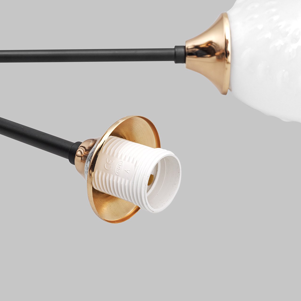 MD.4144-8-S-BK+FGD Потолочная люстра IMEX MD.4144-8-S-BK+FGD