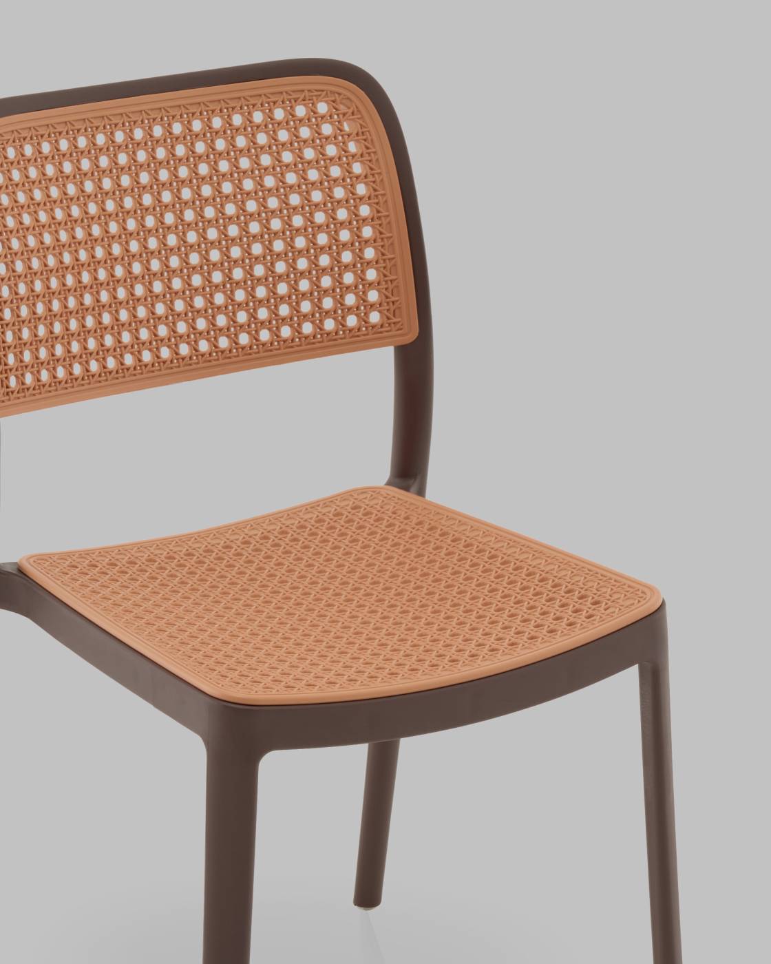 Стул пластиковый Stool Group Yona PP-296 brown 36025