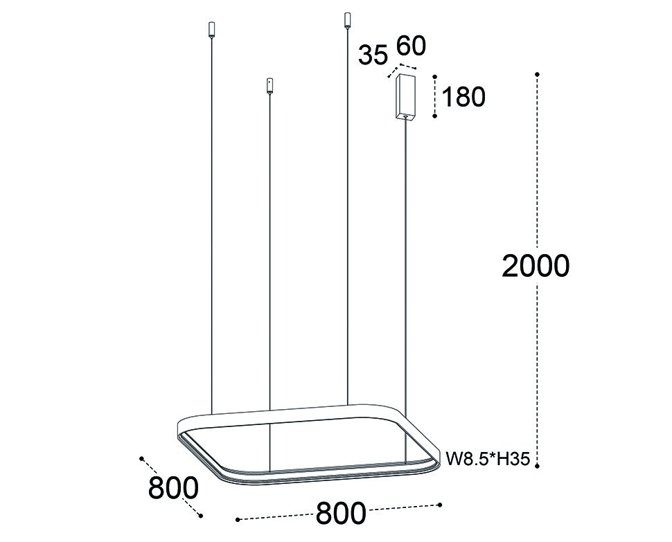 Подвесная люстра Italline IT013-6024 white 3000K