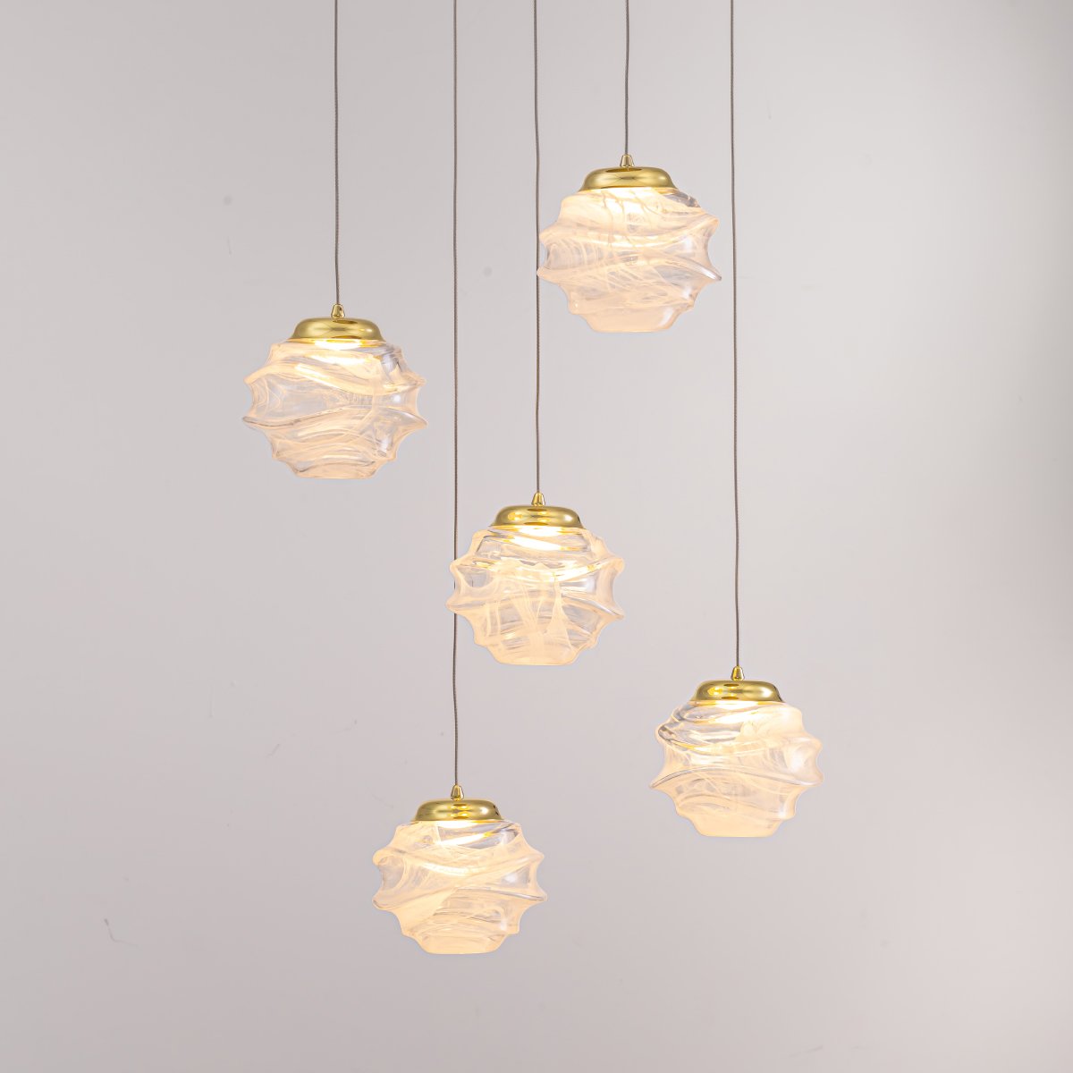MD25030003-5A gold/clear Светильник подвесной Delight Collection MD25030003 MD25030003-5A gold/clear