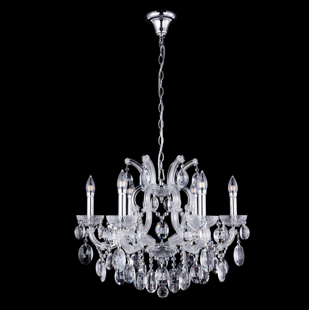HOLLYWOOD SP6 CHROME Подвесная хрустальная люстра Hollywood Crystal Lux HOLLYWOOD SP6 CHROME