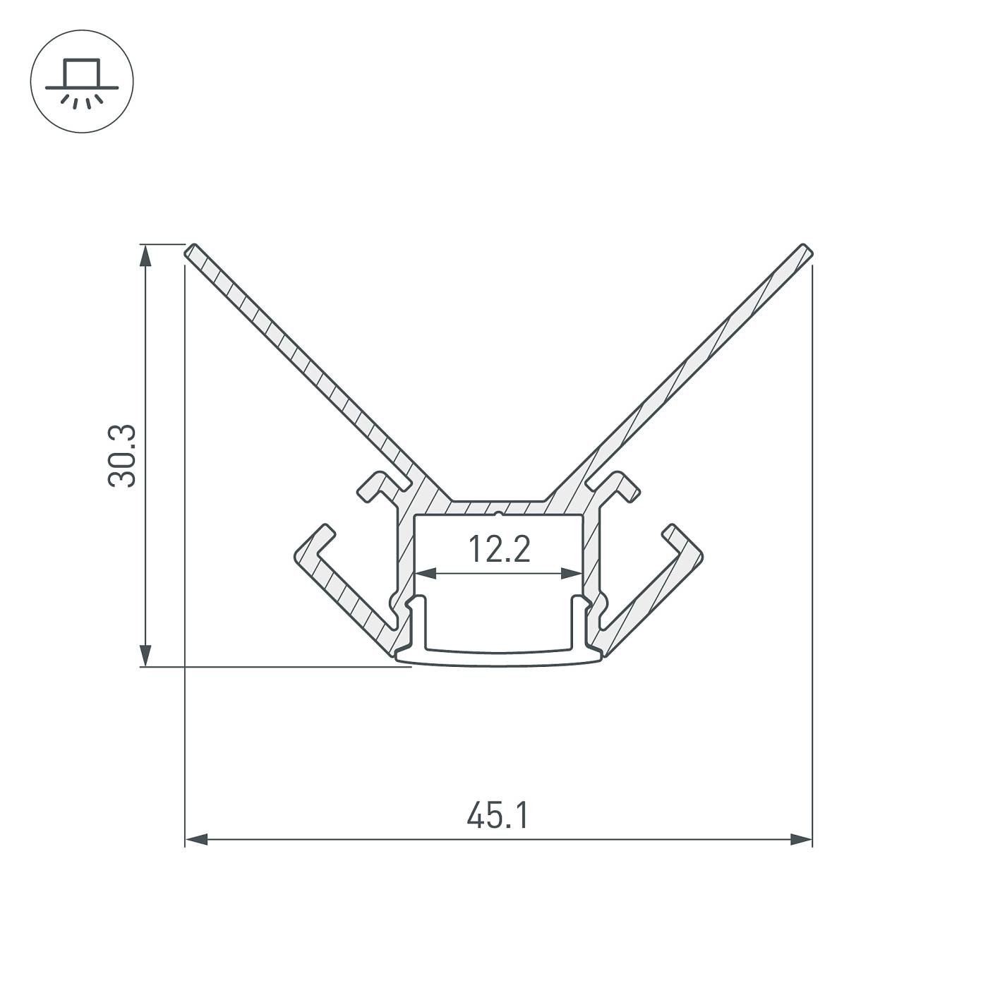 023889 Профиль Arlight Arh-Decore 023889