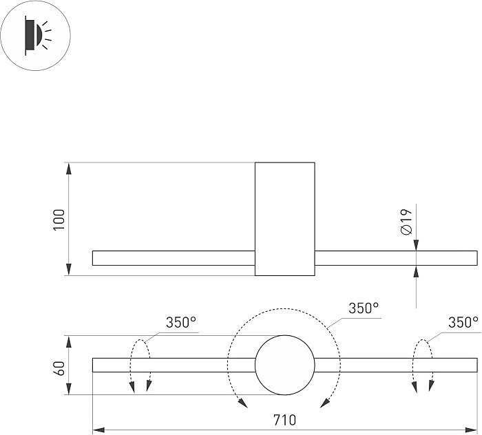 Настенный светильник Arlight Picaso 047344