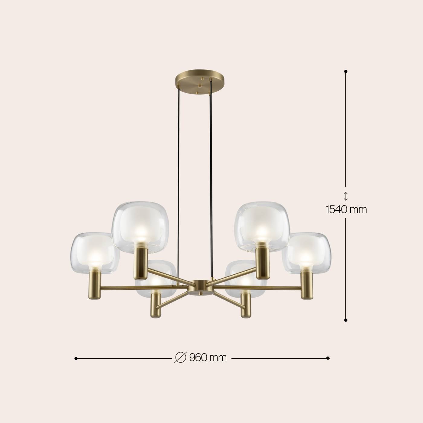 Подвесная люстра Maytoni Vision MOD411PL-06G