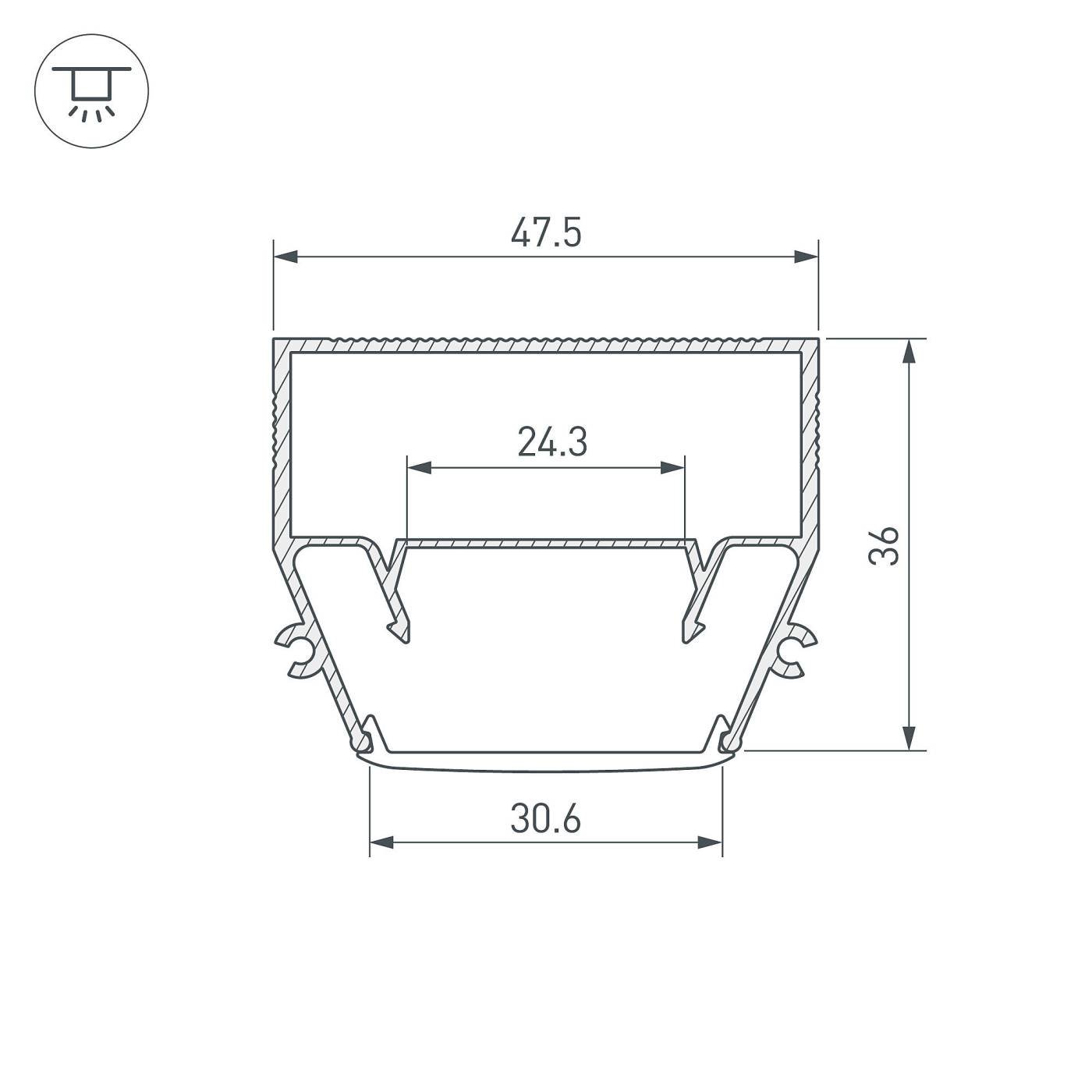 Профиль Arlight 040699