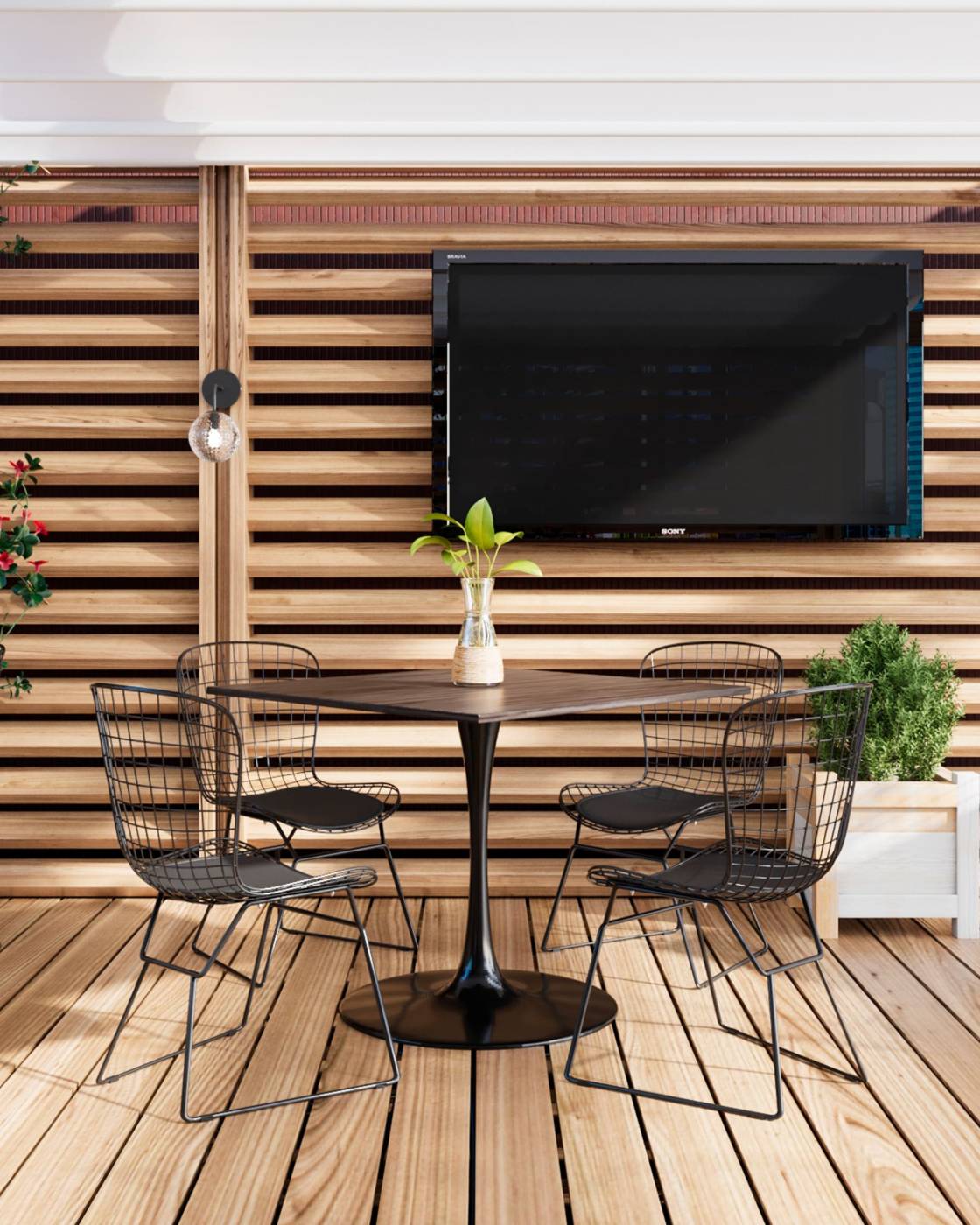 Комплект стульев Stool Group Bertoia BTY-18-P6 BL/BL X4