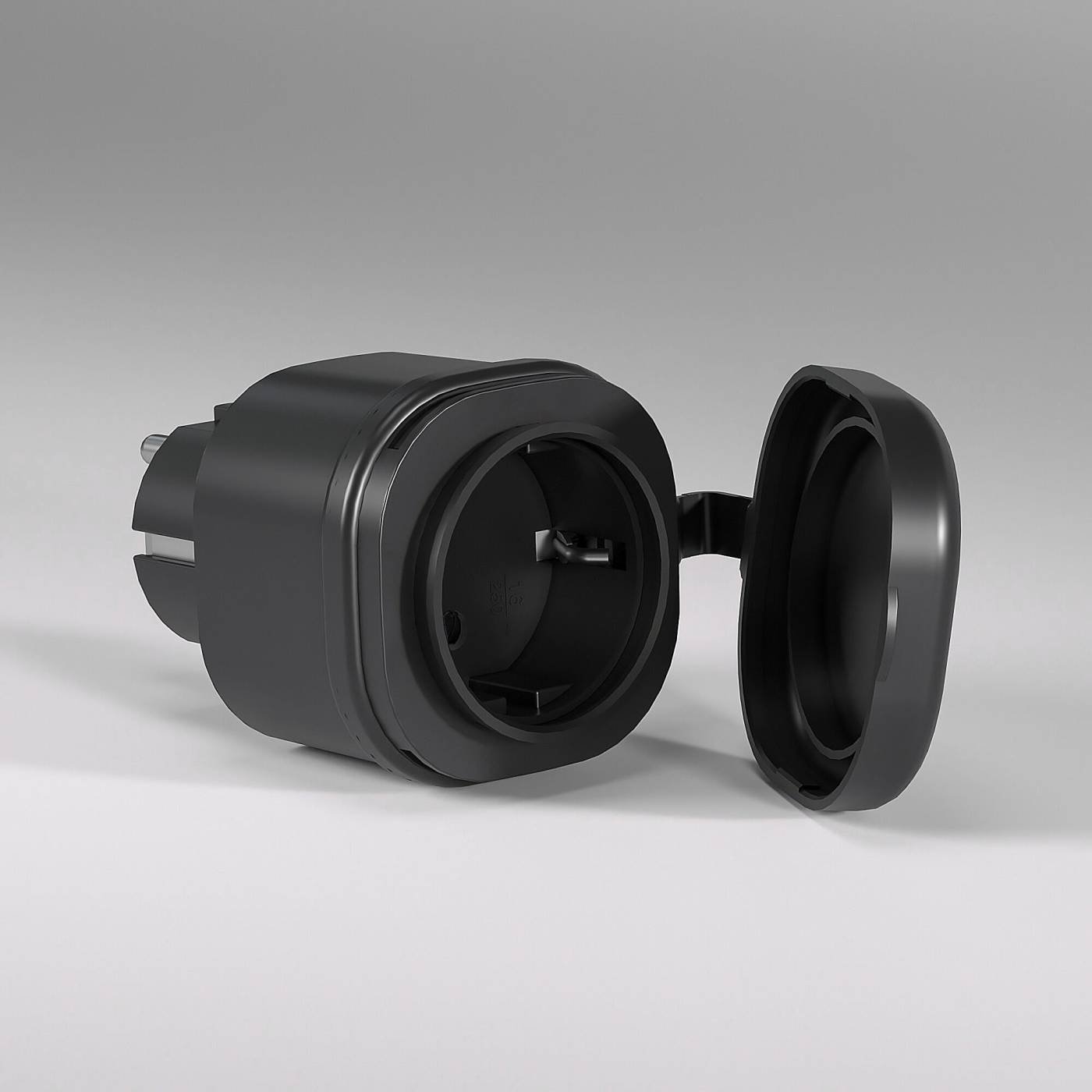 Розетка Elektrostandard 76103/00 Умная розетка с мониторингом энергопотребления черный IP44