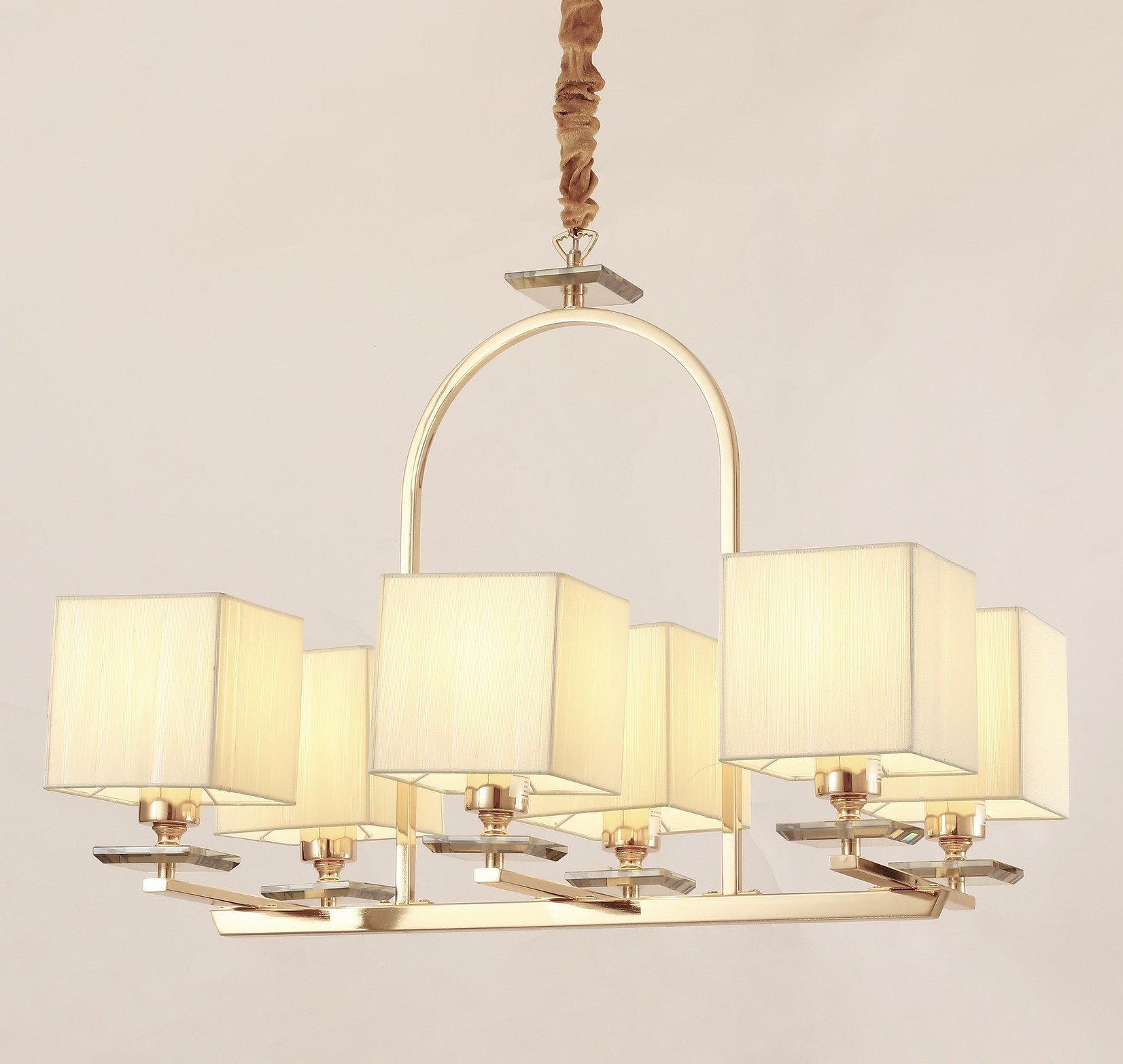 LDP 17100-6 GD Подвесная люстра Lumina Deco Liniano LDP 17100-6 GD