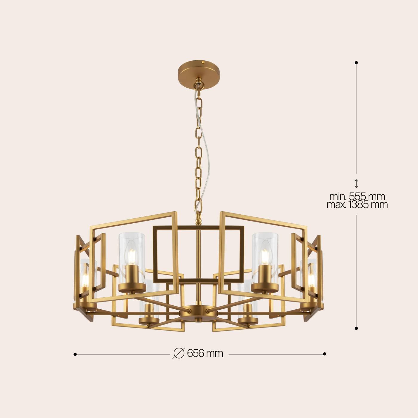 H009PL-06G Подвесная люстра Maytoni Bowi H009PL-06G
