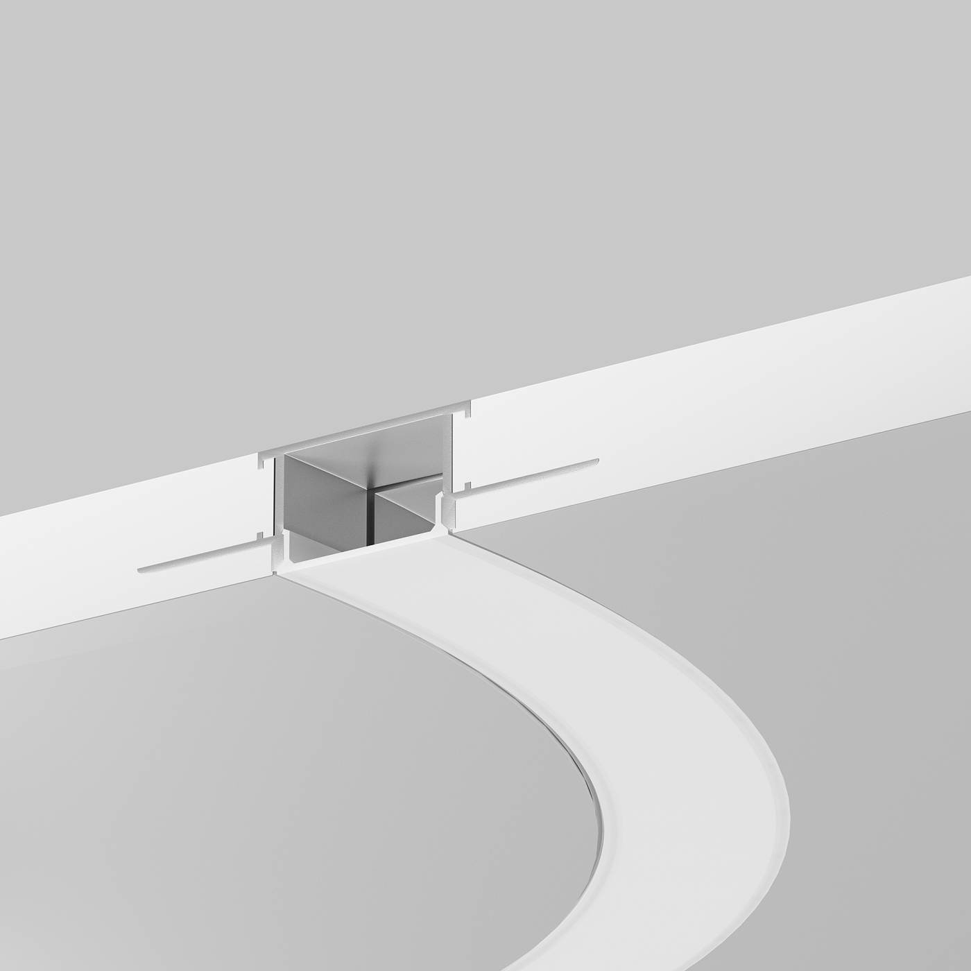 Алюминиевый профиль встраиваемый с боковым изгибом Maytoni Встраиваемый со скрытым фланцем профиль 636003
